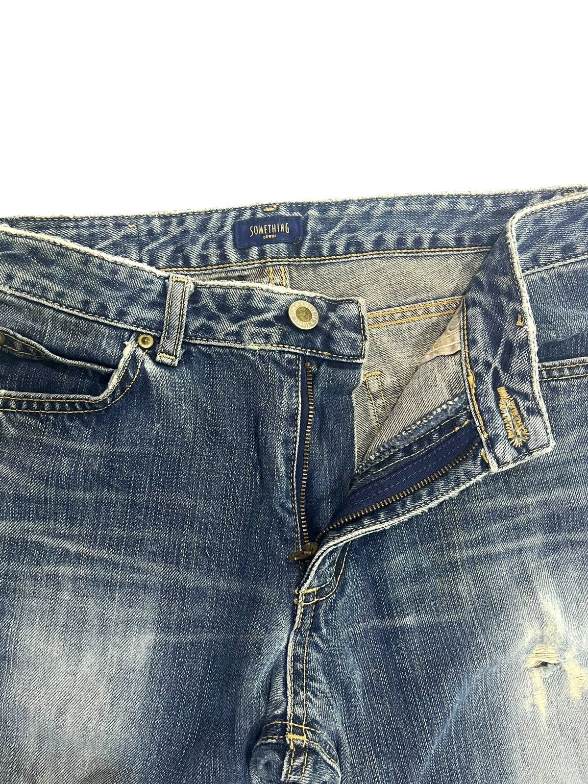 If Six Was Nine × Japanese Brand × Le Grande Bleu (L.G.B.) FLARE💥 Y2K EDWIN WASHED BLUE DENIM Size 31" - 5 Thumbnail