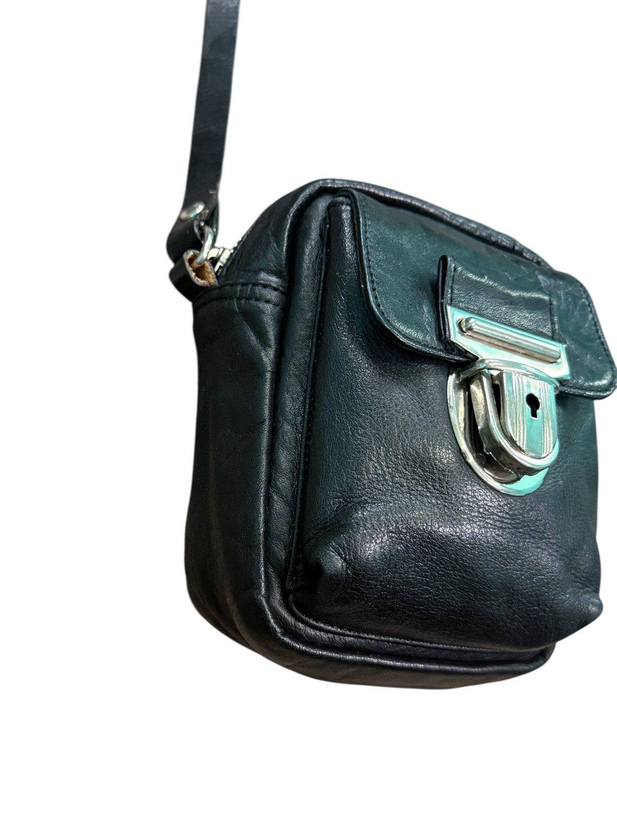 Yohji Yamamoto YSACCS YOHJI YAMAMOTO LEATHER MINI CROSSBODY BAG Size ONE SIZE - 5 Thumbnail