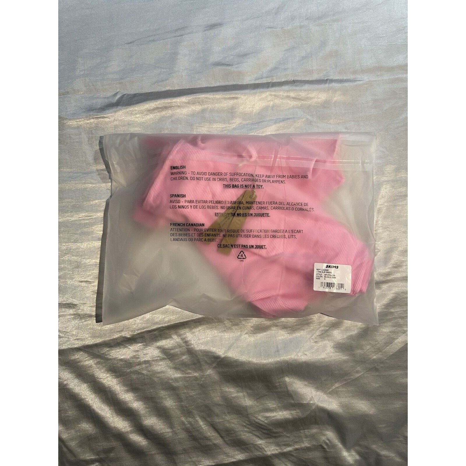 SKIMS Skims Soft Lounge Long Slip Dress ( Bubble Gum | Small ) Size S / US 4 / IT 40 - 3 Thumbnail