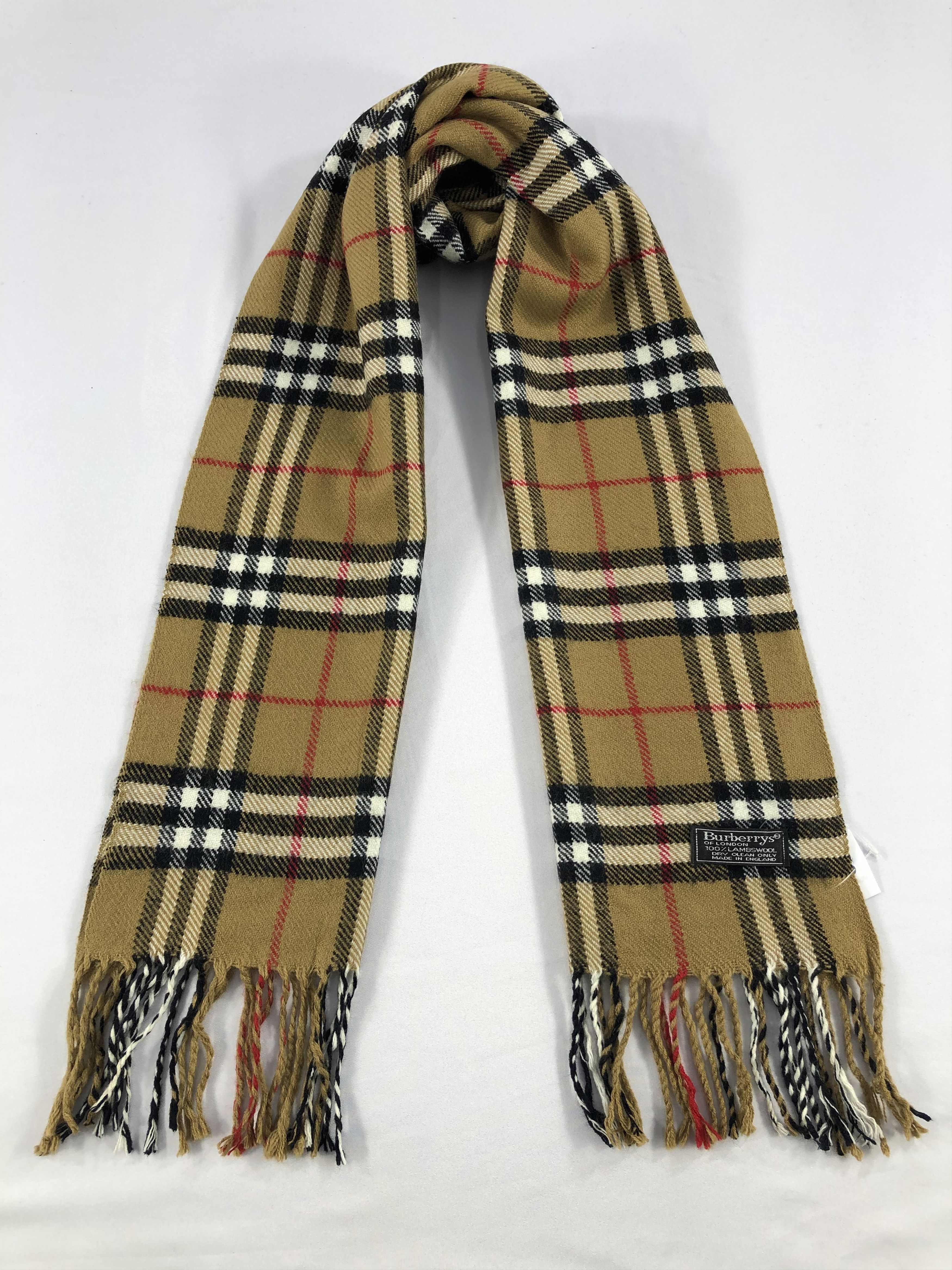 Burberry Vintage Burberry Scarf/Muffler/Neckwear MF1808 Size ONE SIZE - 1 Thumbnail