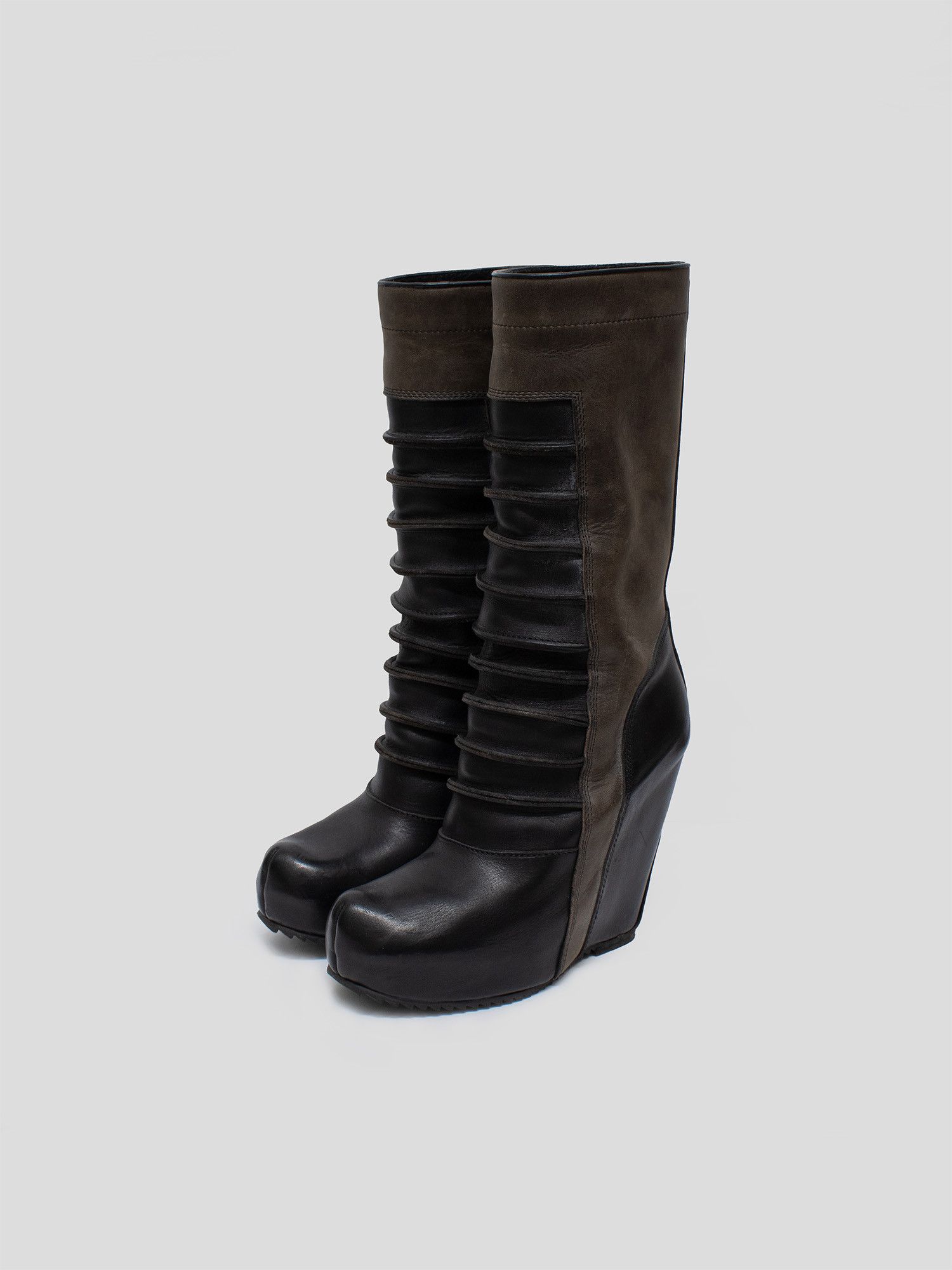 Rick Owens FW11 Limo Runway Laddered Wedge Boots