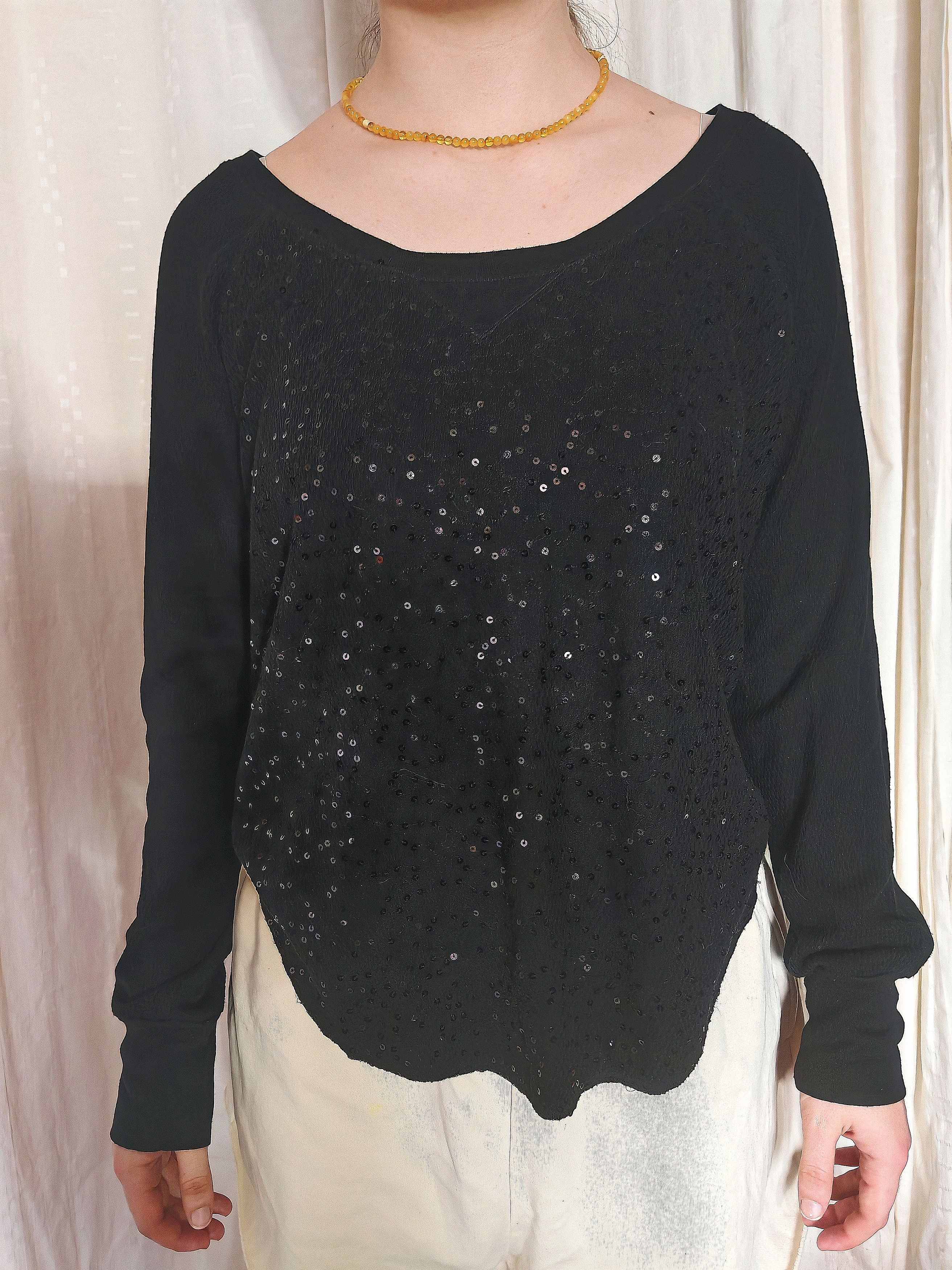 Denim & Supply Ralph Lauren × Vintage Vintage Denim & Supply RALPH LAUREN Glitter Sweatshirt sz L Size L / US 10 / IT 46 - 1 Thumbnail