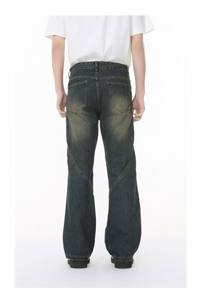 Vintage Men's Cleanfit Retro Patchwork Distressed Flared Jeans Size US 34 / EU 50 - 5 Thumbnail