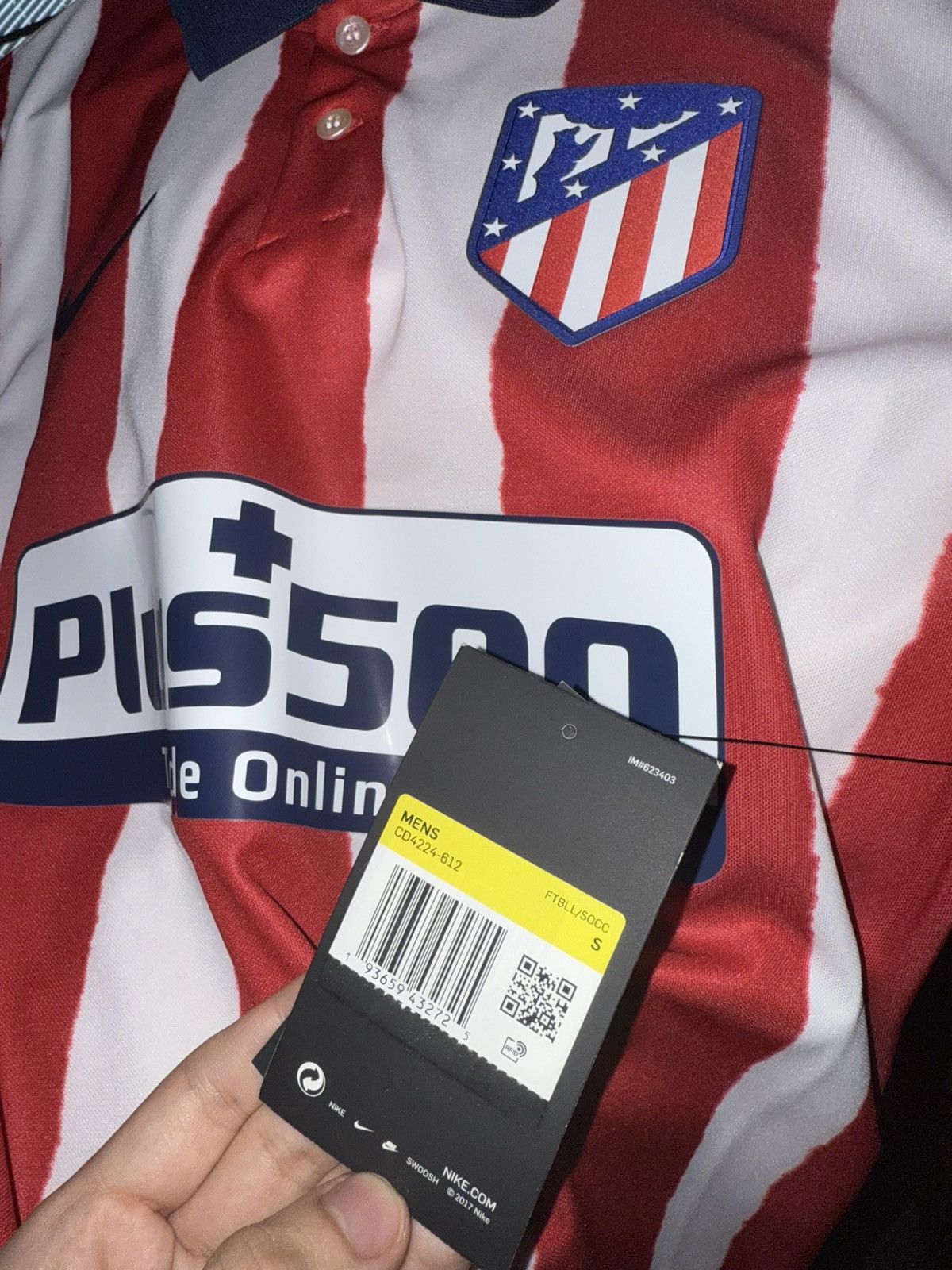 Nike Nike Mens Atletico Madrid 20/21 Home Kit Size US S / EU 44-46 / 1 - 3 Thumbnail