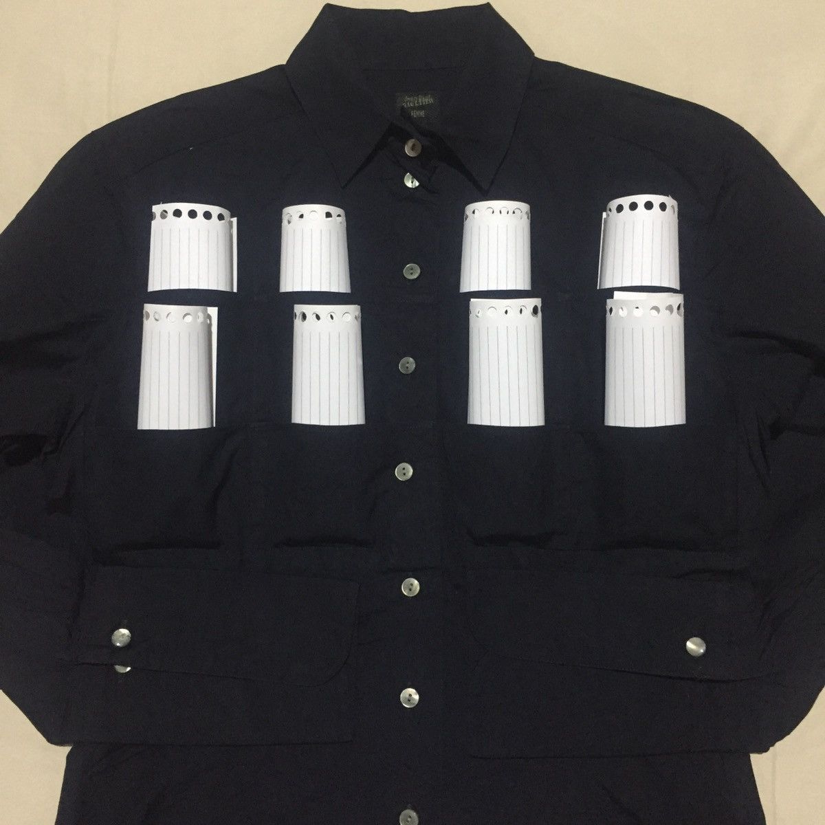Jean Paul Gaultier Vintage Jean Paul GAULTIER Eight Pocket Shirt Button Ups Size M / US 6-8 / IT 42-44 - 2 Thumbnail