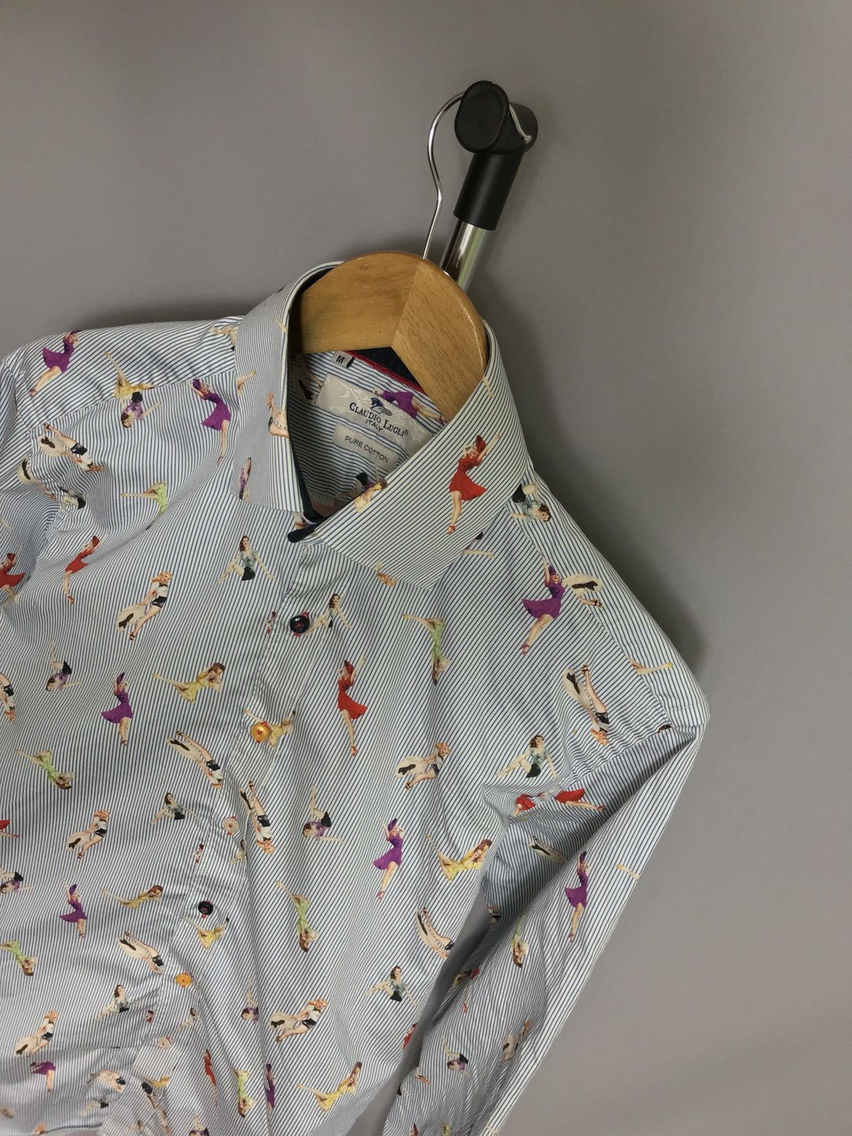 Other Claudio Lugli Dress Shirt Button Blue Girls Monogtam Size US M / EU 48-50 / 2 - 2 Thumbnail
