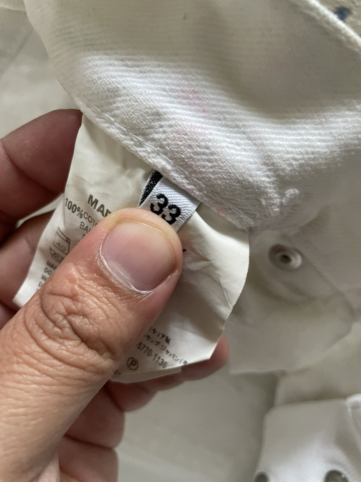 Helmut Lang Helmut Lang Vintage White Denim Size US 33 - 6 Thumbnail