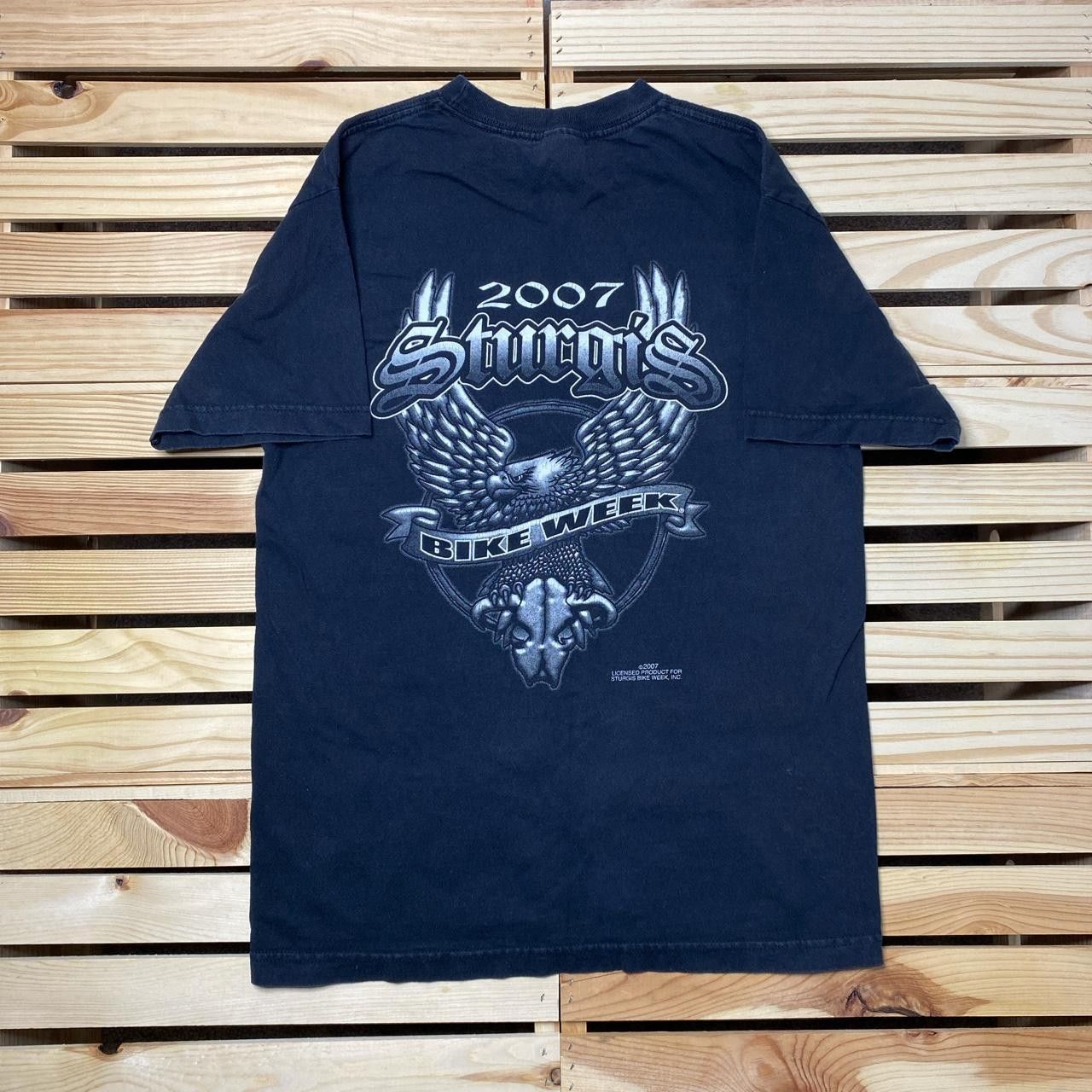 AAA Vintage Sturgis Motorcycle Rally Black Biker Tee Size Medium Size US M / EU 48-50 / 2 - 1 Thumbnail
