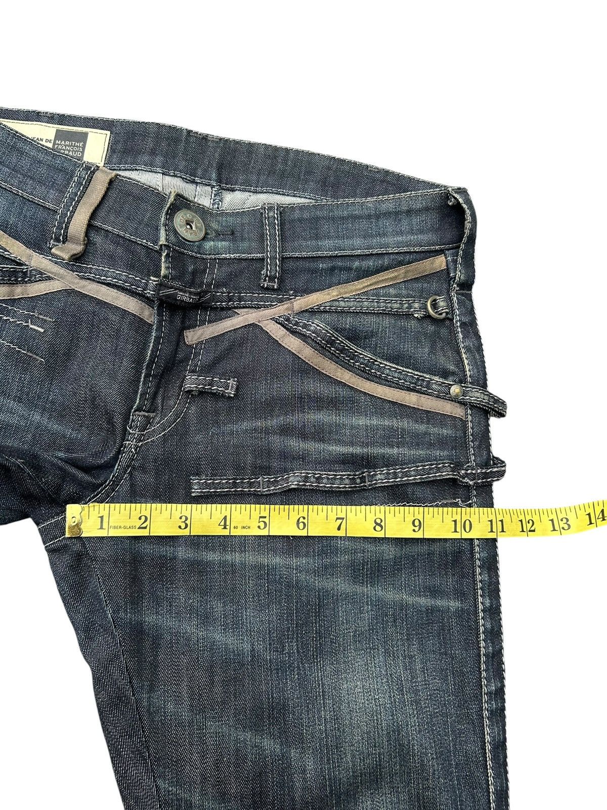 Marithe + Francois Girbaud Marithé + François Girbaud Punk Bondage Style Denim Jeans ☠️ Size US 31 - 18 Thumbnail