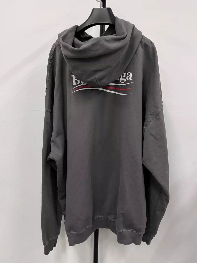 Balenciaga Balenciaga Letter Logo printed hooded pullover Size US M / EU 48-50 / 2 - 2 Thumbnail