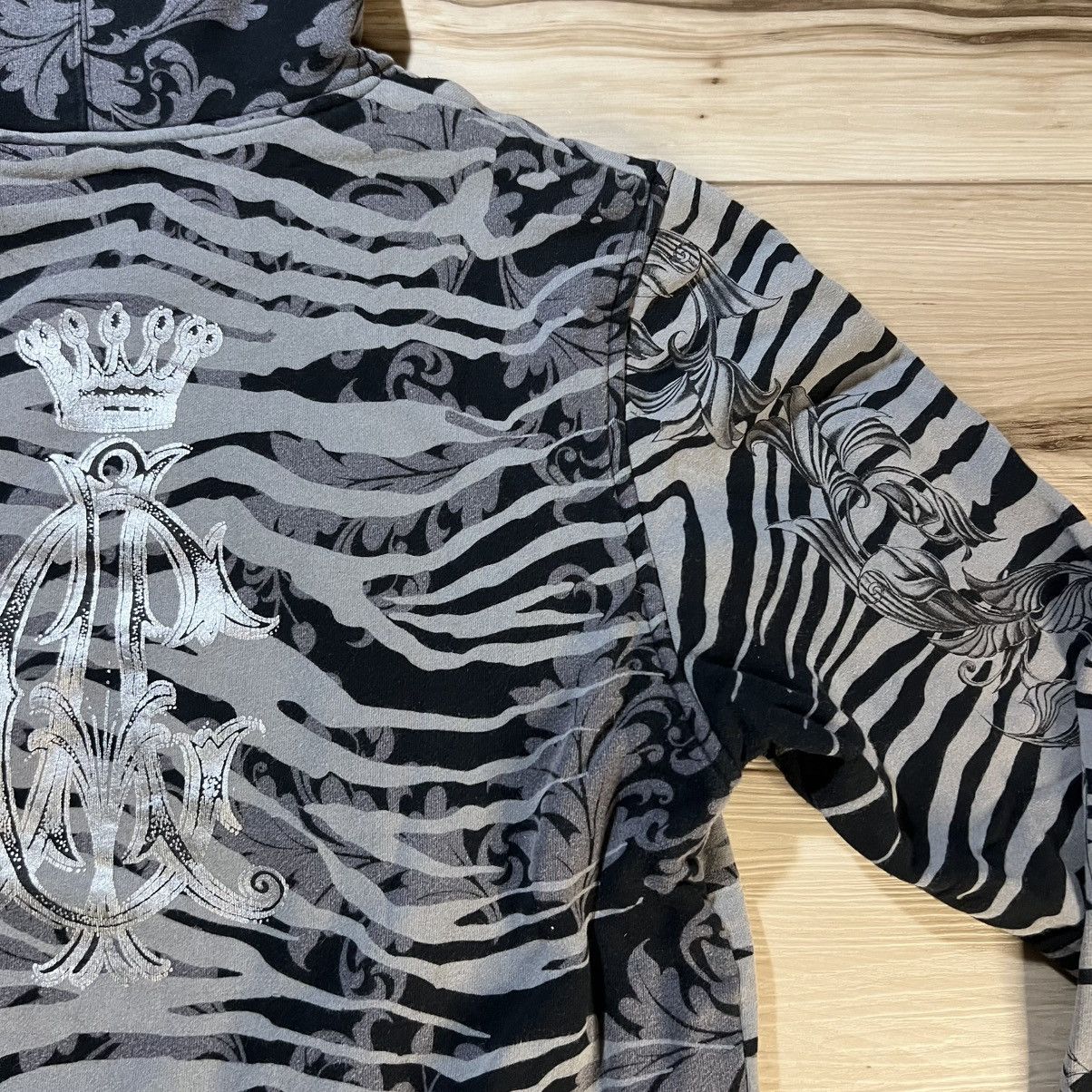 Christian Audigier Christian Audigier Tiger Camo Pullover Hoodie AOP Size XL / US 12-14 / IT 48-50 - 13 Thumbnail