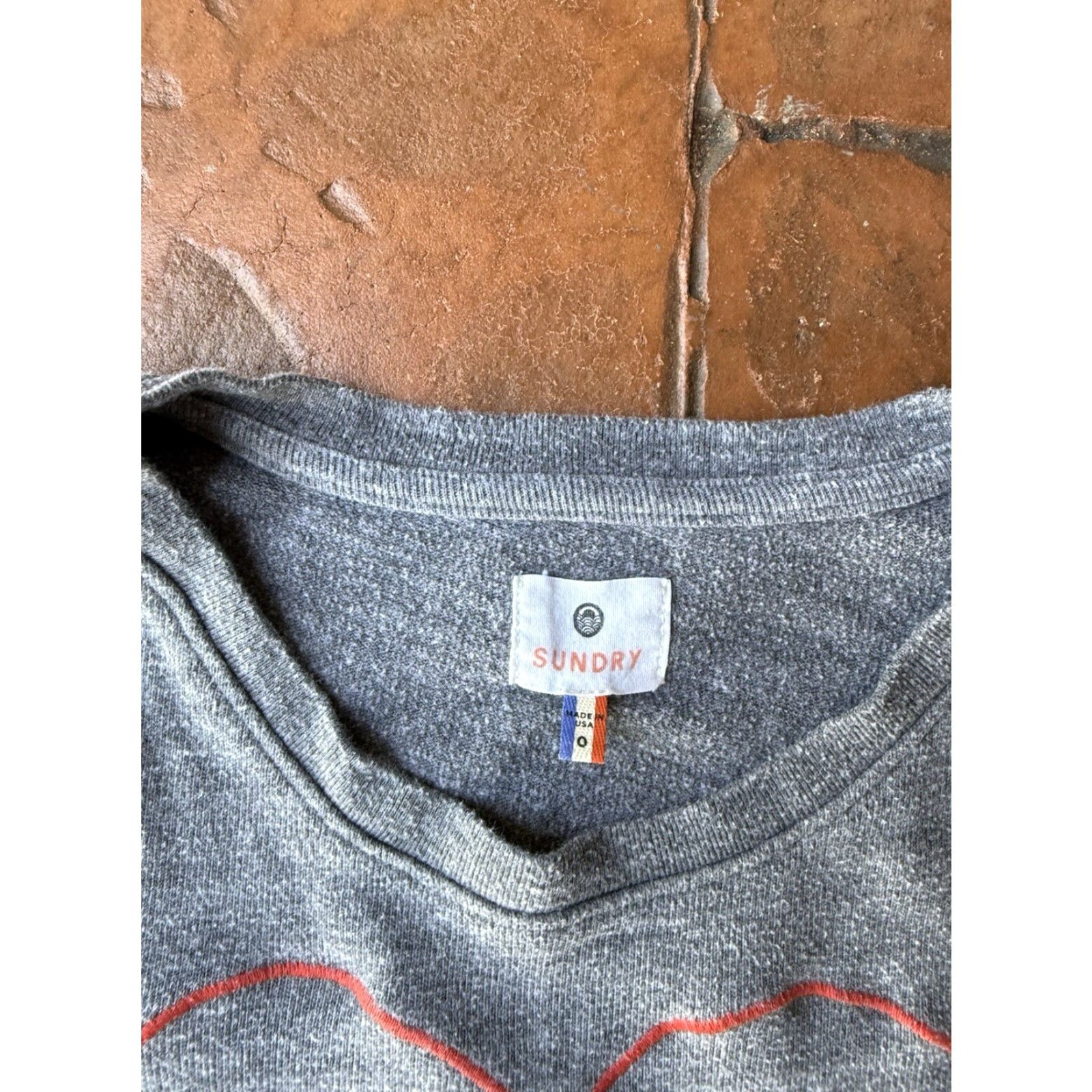 Sundry VINTAGE Sundry Heart Zip Sweatshirt Women’s 0 Gray Size XS / US 0-2 / IT 36-38 - 2 Thumbnail