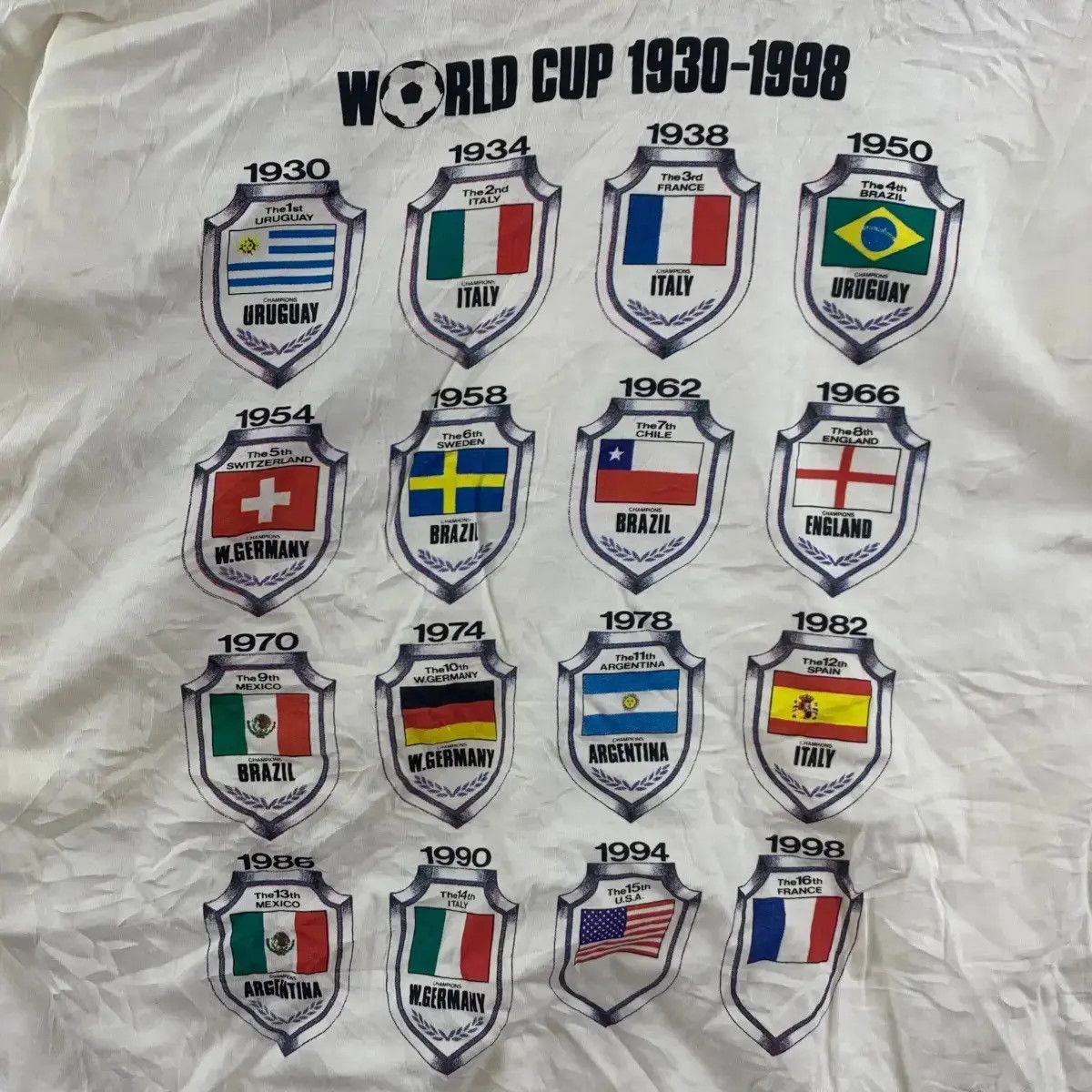 Vintage Vintage 2002 JAPAN WORLD CUP Champion Crest Logo Tee Size US L / EU 52-54 / 3 - 4 Thumbnail