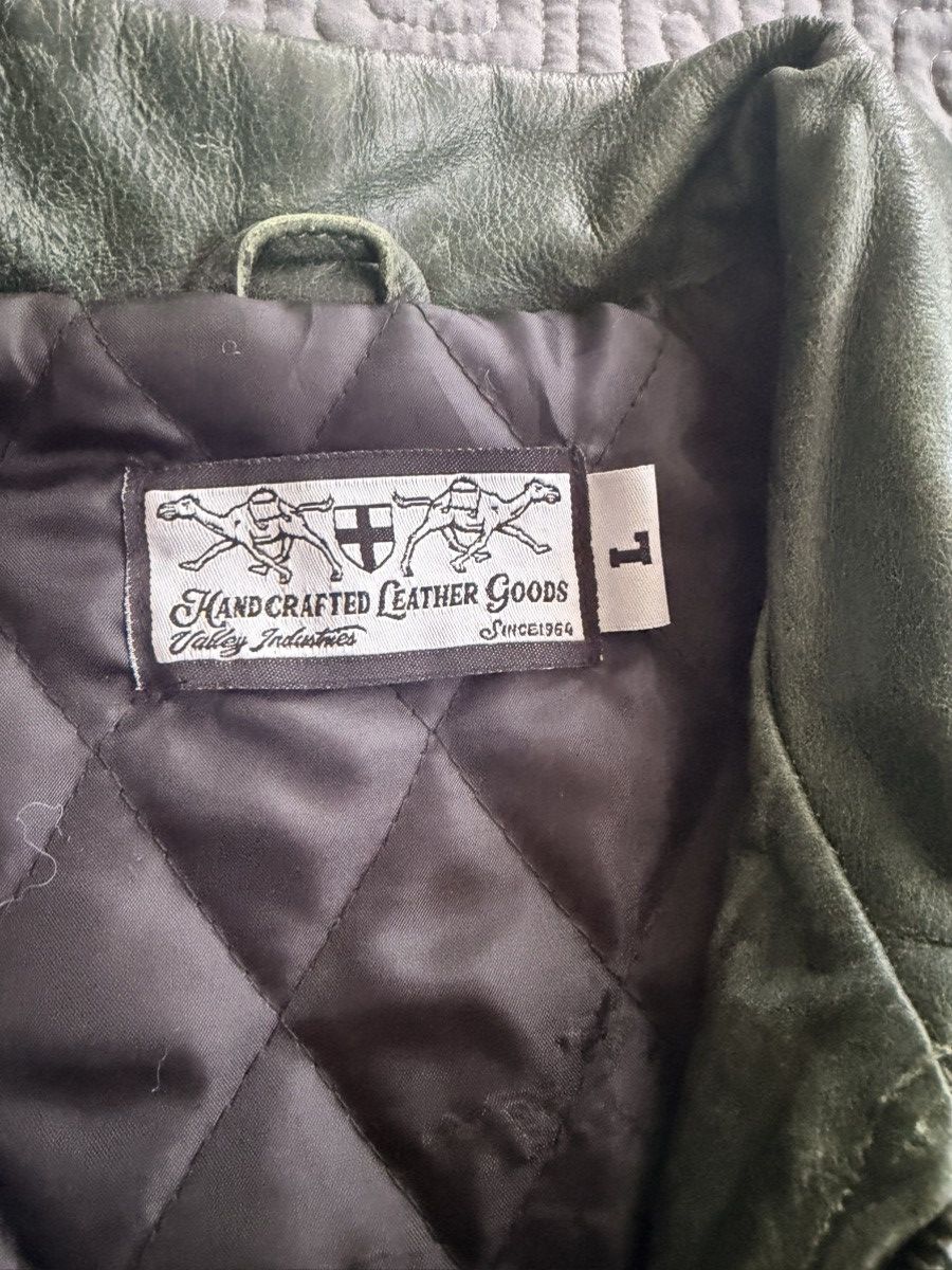 Vale Vale valley dreams leather olive jacket pre owned large Size US L / EU 52-54 / 3 - 4 Thumbnail