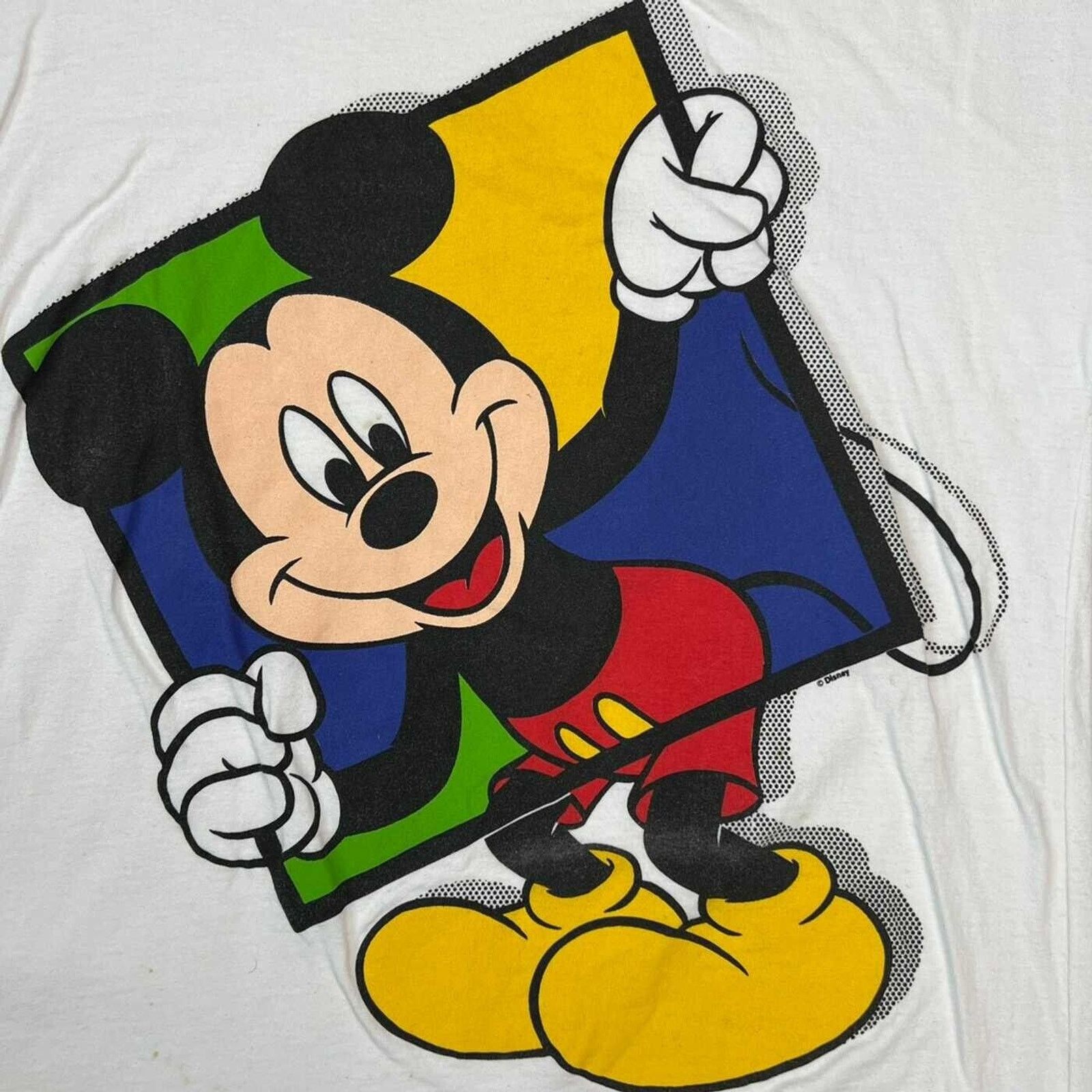 Disney × Vintage VTG 90s Mickey Mouse T Shirt Disney Graphic Short Sleeve Tee Size US L / EU 52-54 / 3 - 2 Thumbnail
