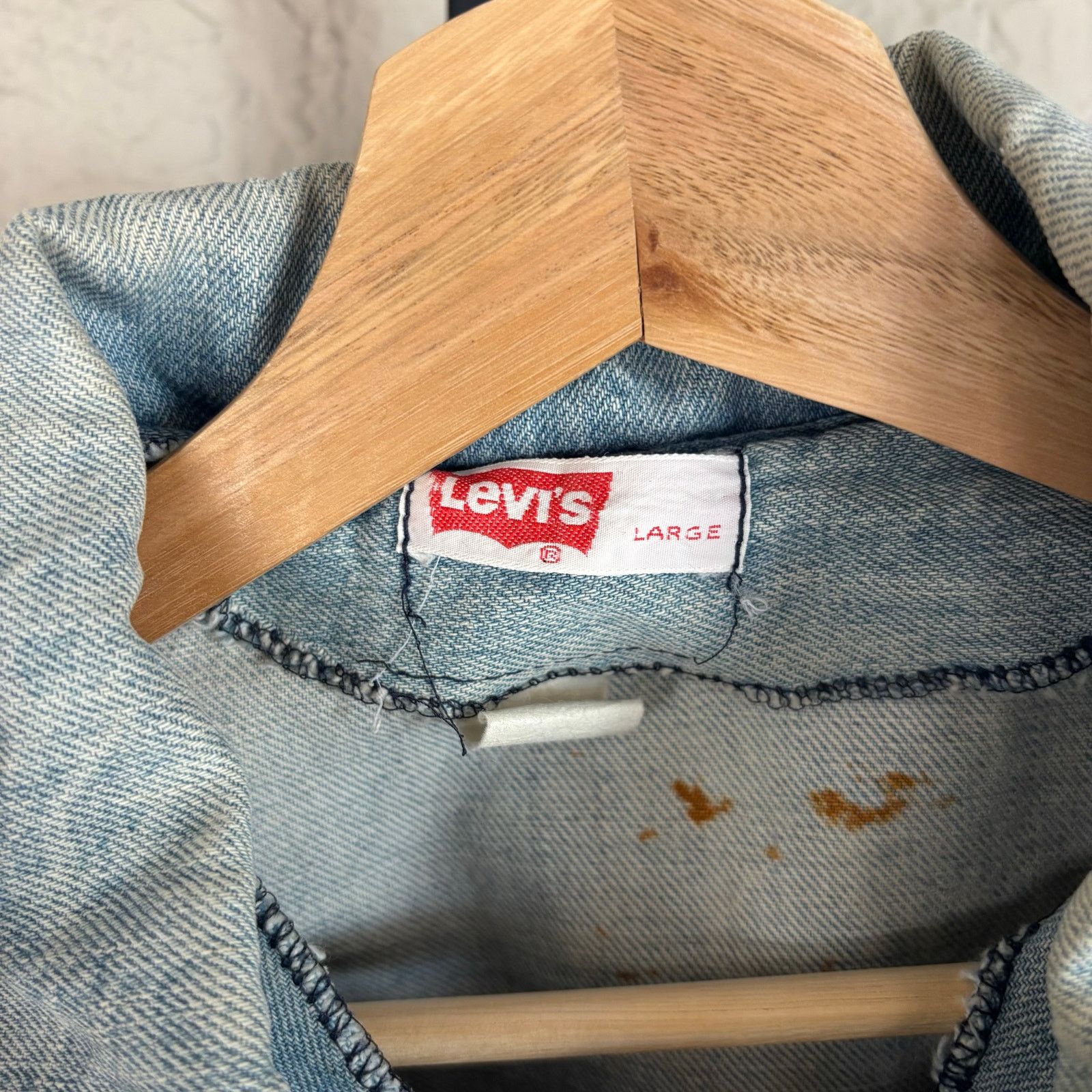 Levi's Levis 1970s Orange Tab Denim Split Tail 70671 Wmn Lrg Jacket Size L / US 10 / IT 46 - 6 Thumbnail