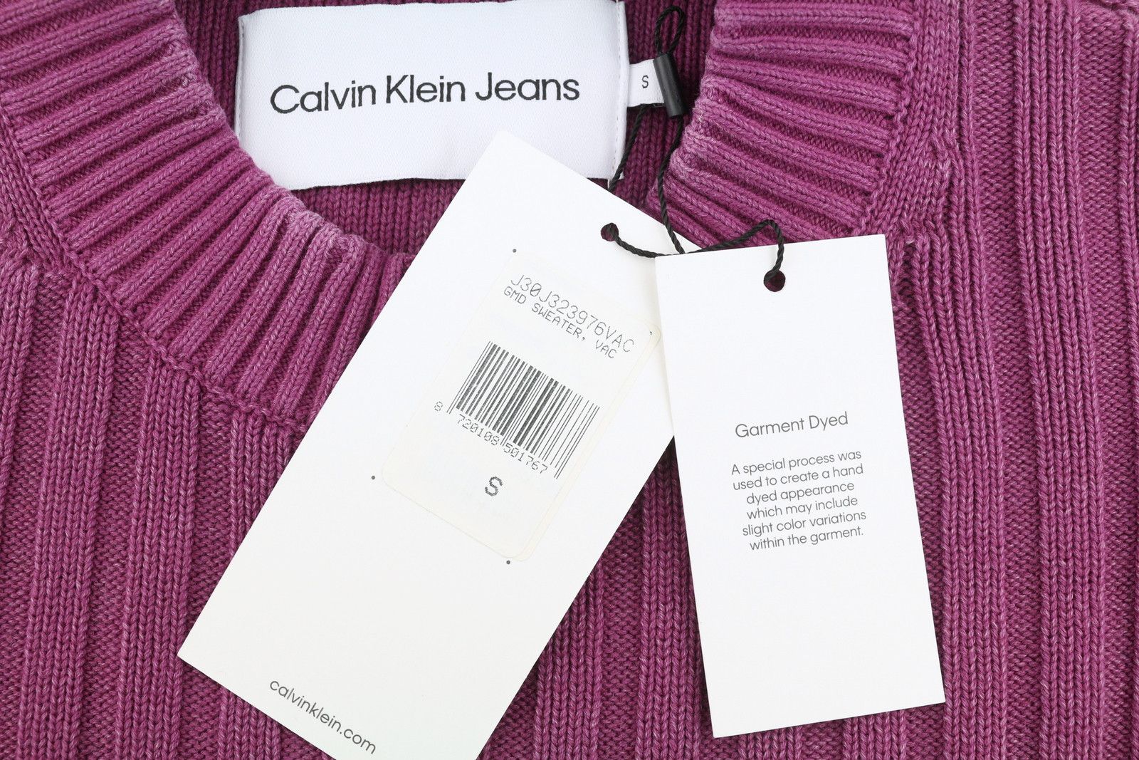 Calvin Klein S Purple Faded Mock Neck Stretch Pullover 87433 Size US S / EU 44-46 / 1 - 6 Thumbnail