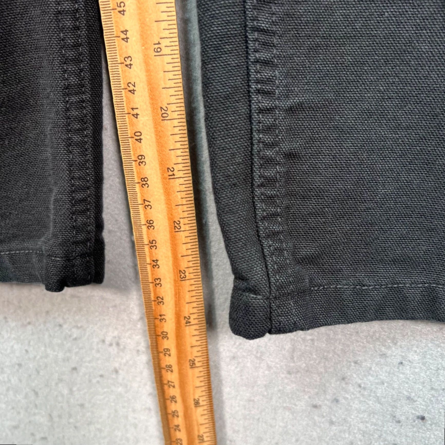 Carhartt Carhartt Mens Pants Carpenter 32x25 Black 100% Cotton Canvas 5-Pocket Logo Workwear Straight Inseam 25 in Mens Size US 32 / EU 48 - 7 Thumbnail