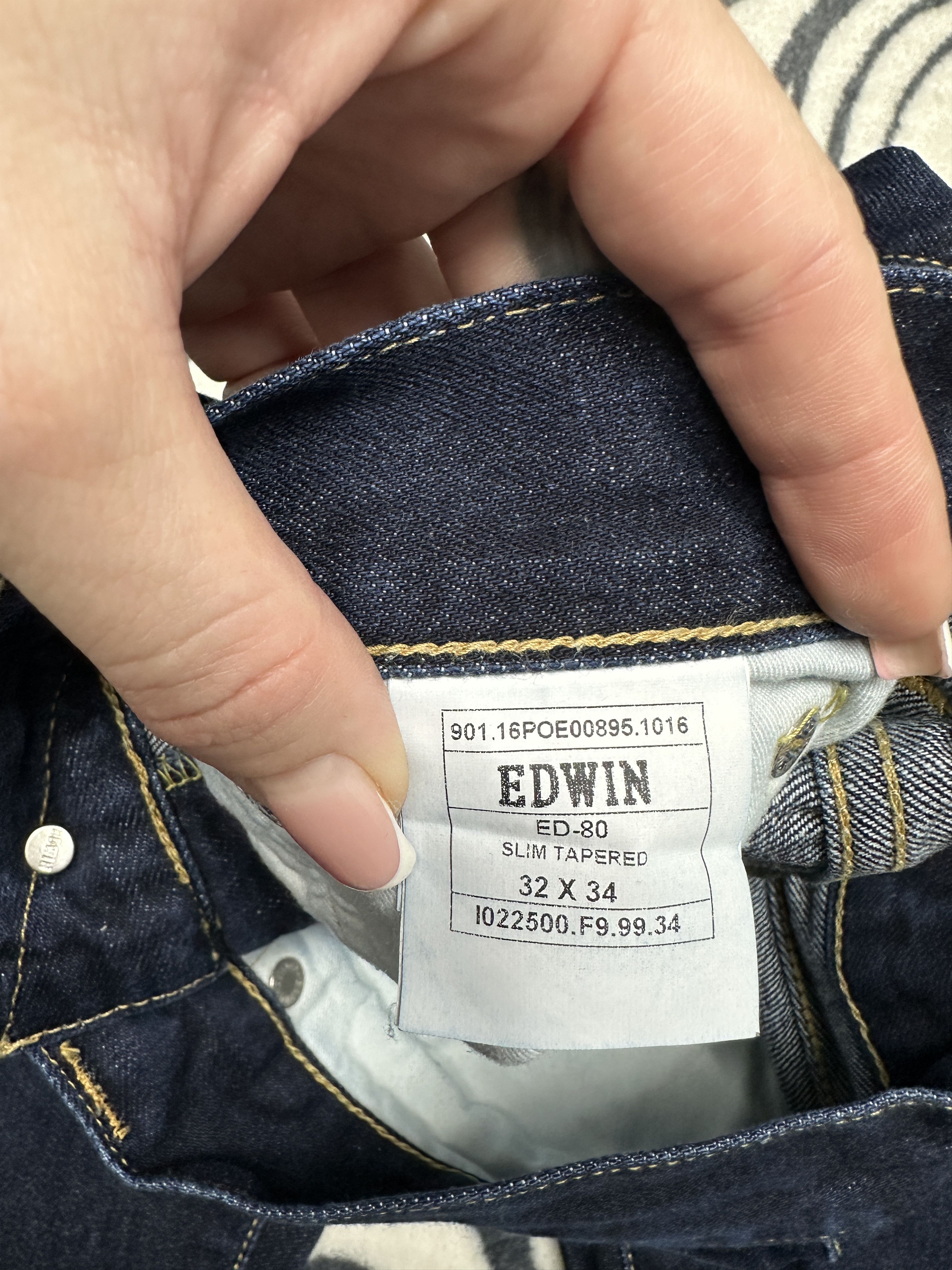 Edwin Edwin ED-80 Mens Denim Pants Slim-Tapered Jeans Size US 32 / EU 48 - 7 Thumbnail