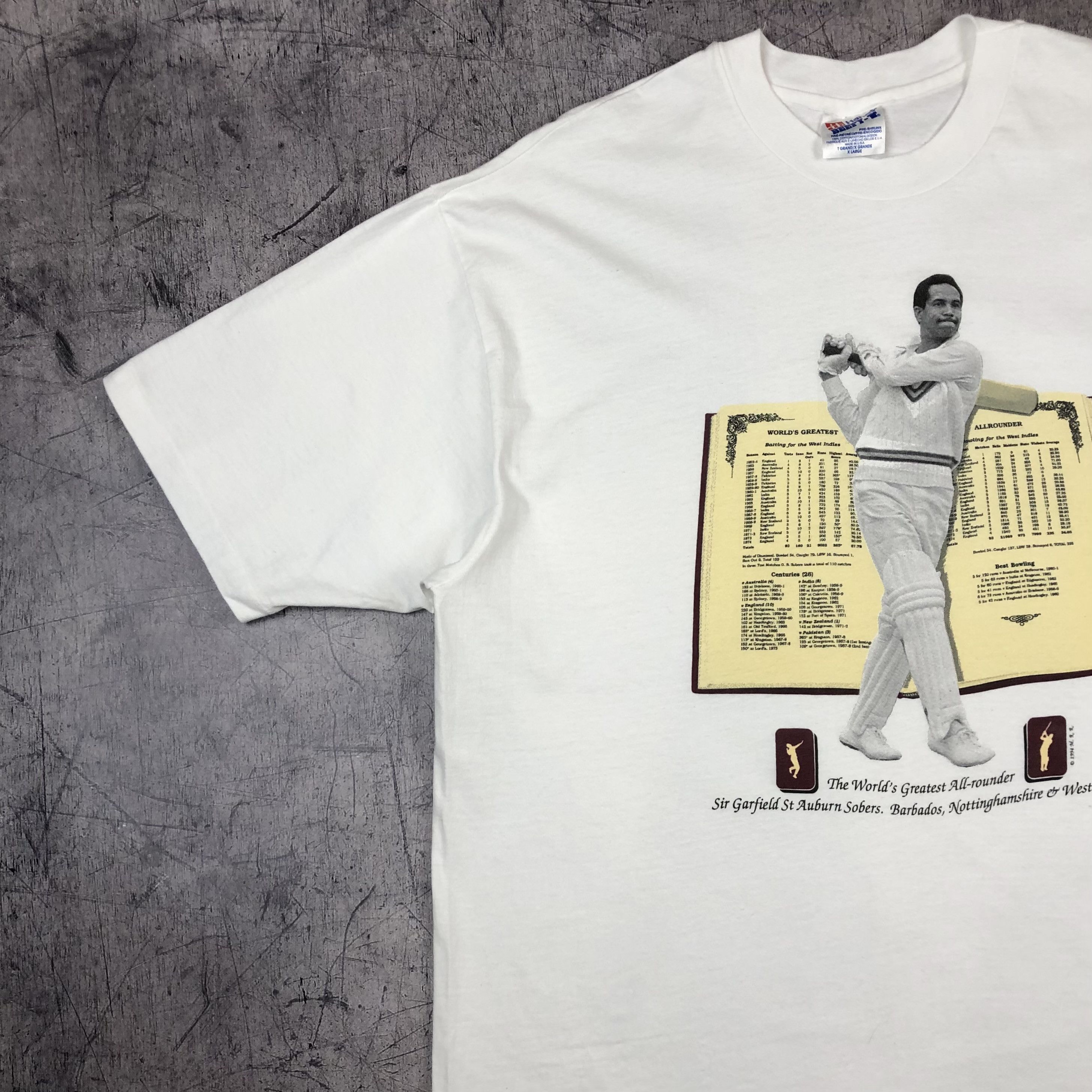 Vintage 1994 Cricket Worlds Greatest Allrounder Tee Size US XL / EU 56 / 4 - 10 Thumbnail