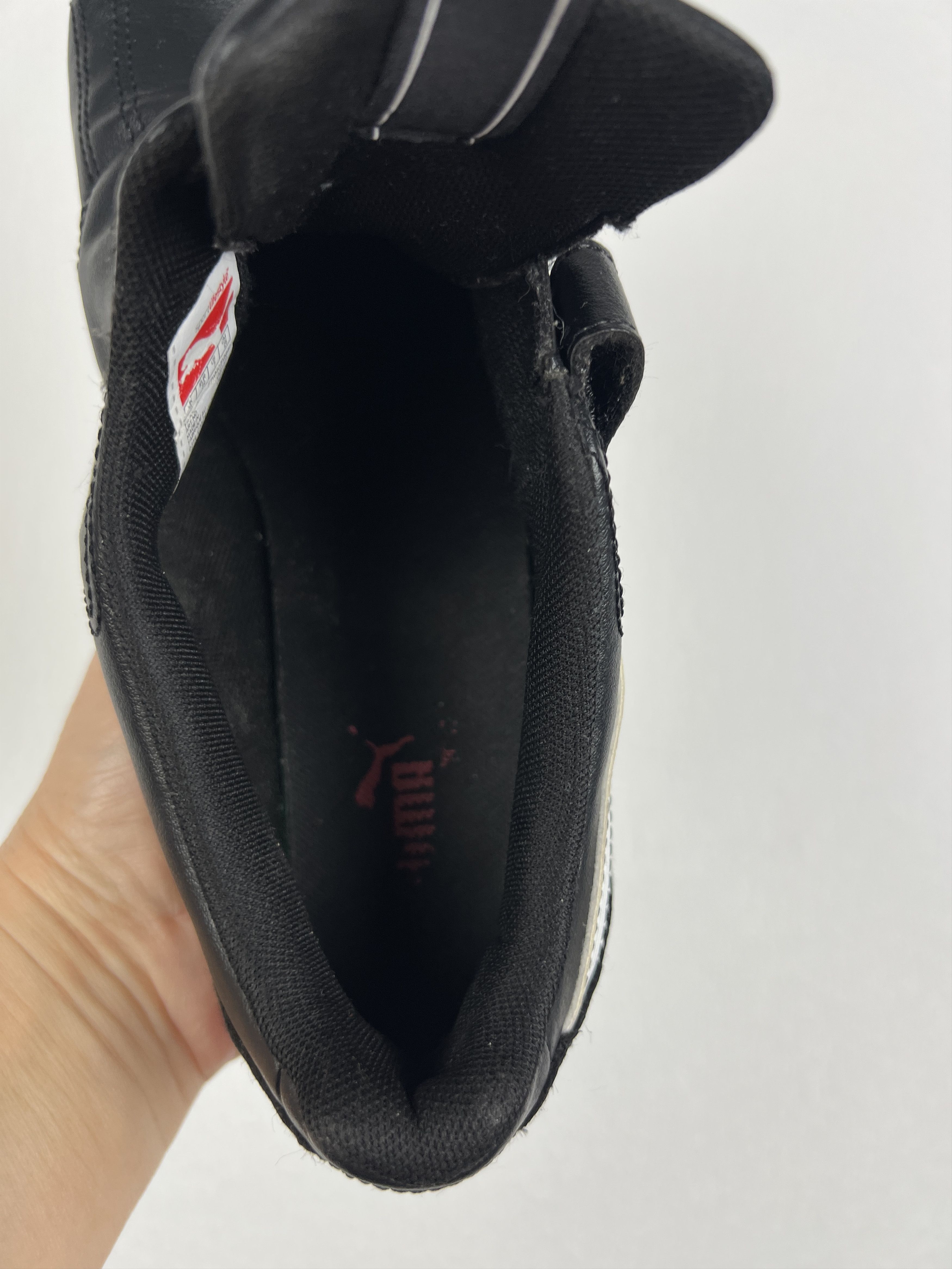 Puma Leather Black Sneakers Rare Boots Hype Y2K Mens US 7 EUR 39 Size US 7 / EU 40 - 10 Thumbnail