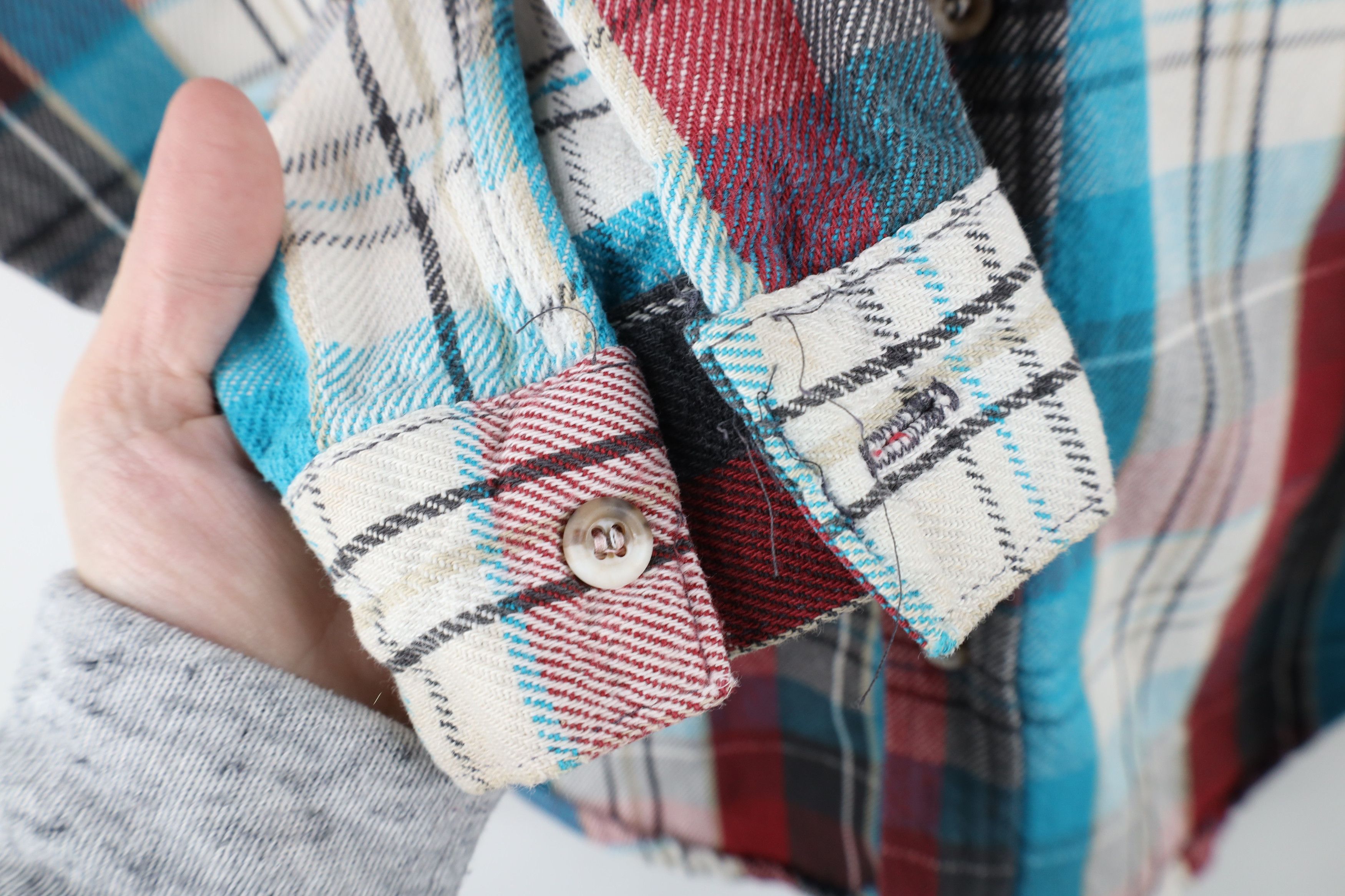 FiveBrother × Vintage Vintage 90s Five Brother Flannel Workwear Button Shirt USA Size US M / EU 48-50 / 2 - 5 Thumbnail