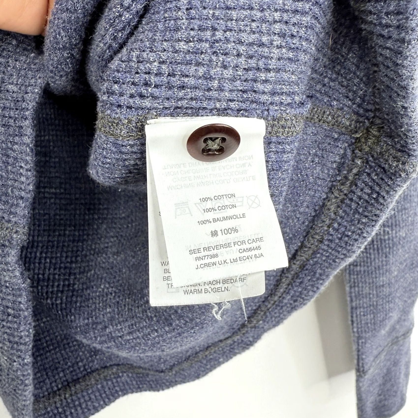 Wallace & Barnes VINTAGE Wallace Barnes Henley Thermal Shirt Mens S Navy Blue All Cotton Knit 90s Retro City Hipster Outdoor Thermal Shirt Mens XS-? Size US S / EU 44-46 / 1 - 6 Thumbnail