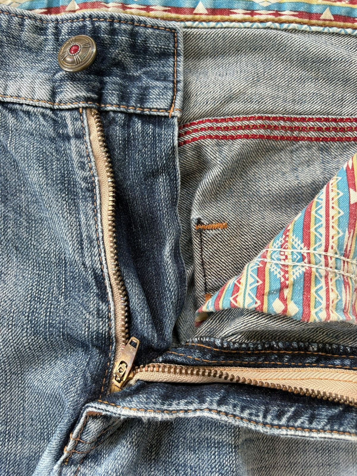 Edwin Exclusive Vintage Edwin Faded Distressed Baggy Jeans Size US 36 / EU 52 - 9 Thumbnail