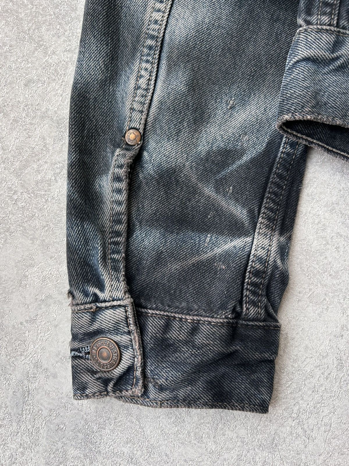 Levi's L.G.B Style Levi’s 73695 Distressed Y2K Full Zip Trucker Size M / US 6-8 / IT 42-44 - 16 Thumbnail