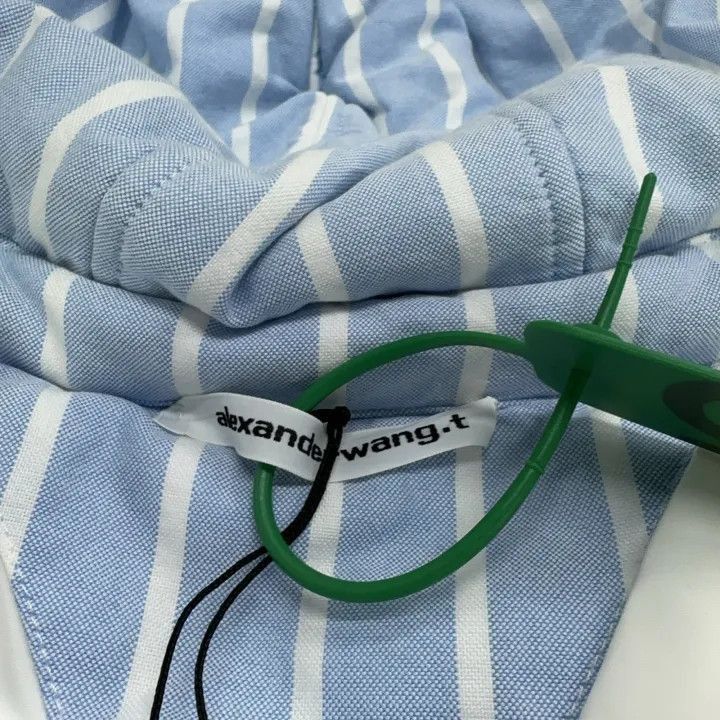 Alexander Wang Alexander Wang Blue Striped Cropped Jacket - Size S / US 4 / IT 40 - 5 Thumbnail