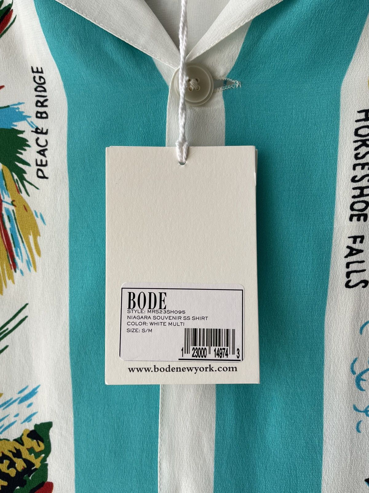Bode BODE SS23 Niagara Souvenir SS Silk Shirt S/M - NWT Ltd Ed Size US M / EU 48-50 / 2 - 10 Thumbnail