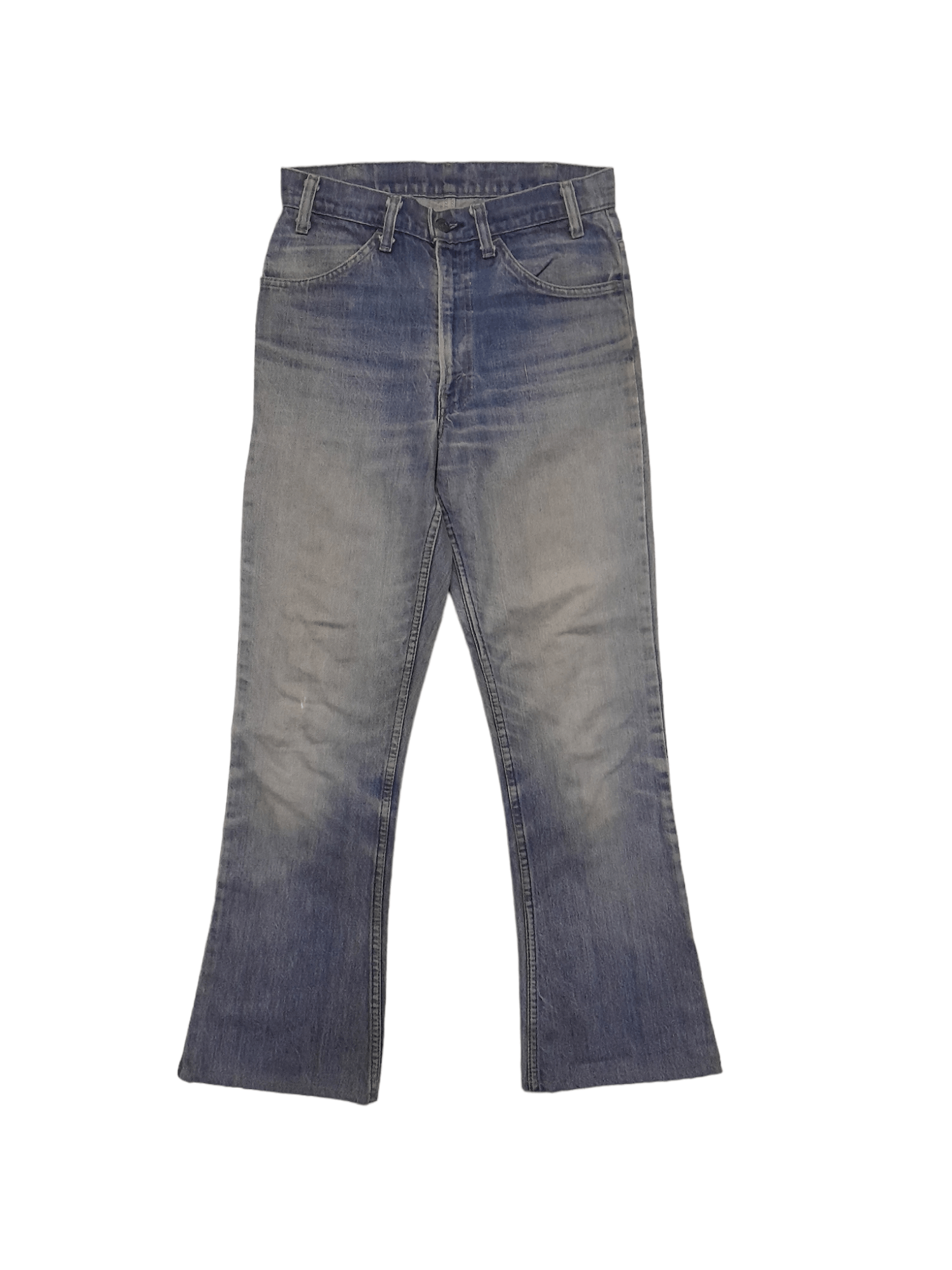 Levi's 70/80s Levis 517 Flare Denim Usa stamped #8 Button (S200) Size US 28 / EU 44 - 2 Thumbnail