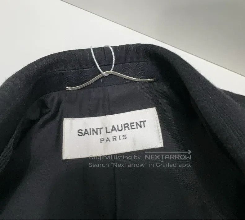 Saint Laurent Paris Saint Laurent Paris Black Striped Wool Suit Size US M / EU 48-50 / 2 - 5 Thumbnail