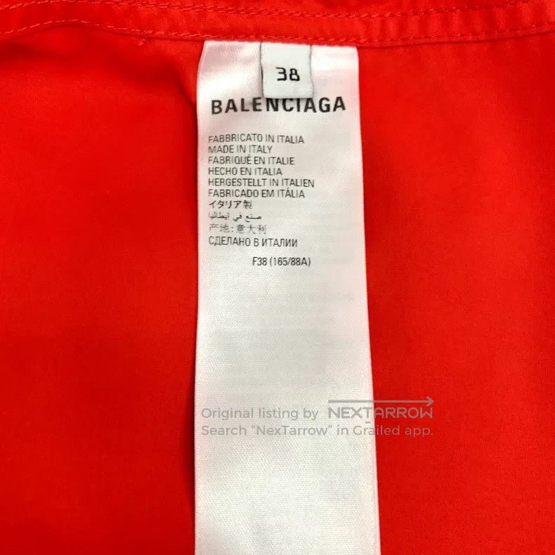 Balenciaga Balenciaga Red Logo Letter Printed Single Breasted Long Sl Size XS / US 0-2 / IT 36-38 - 6 Thumbnail
