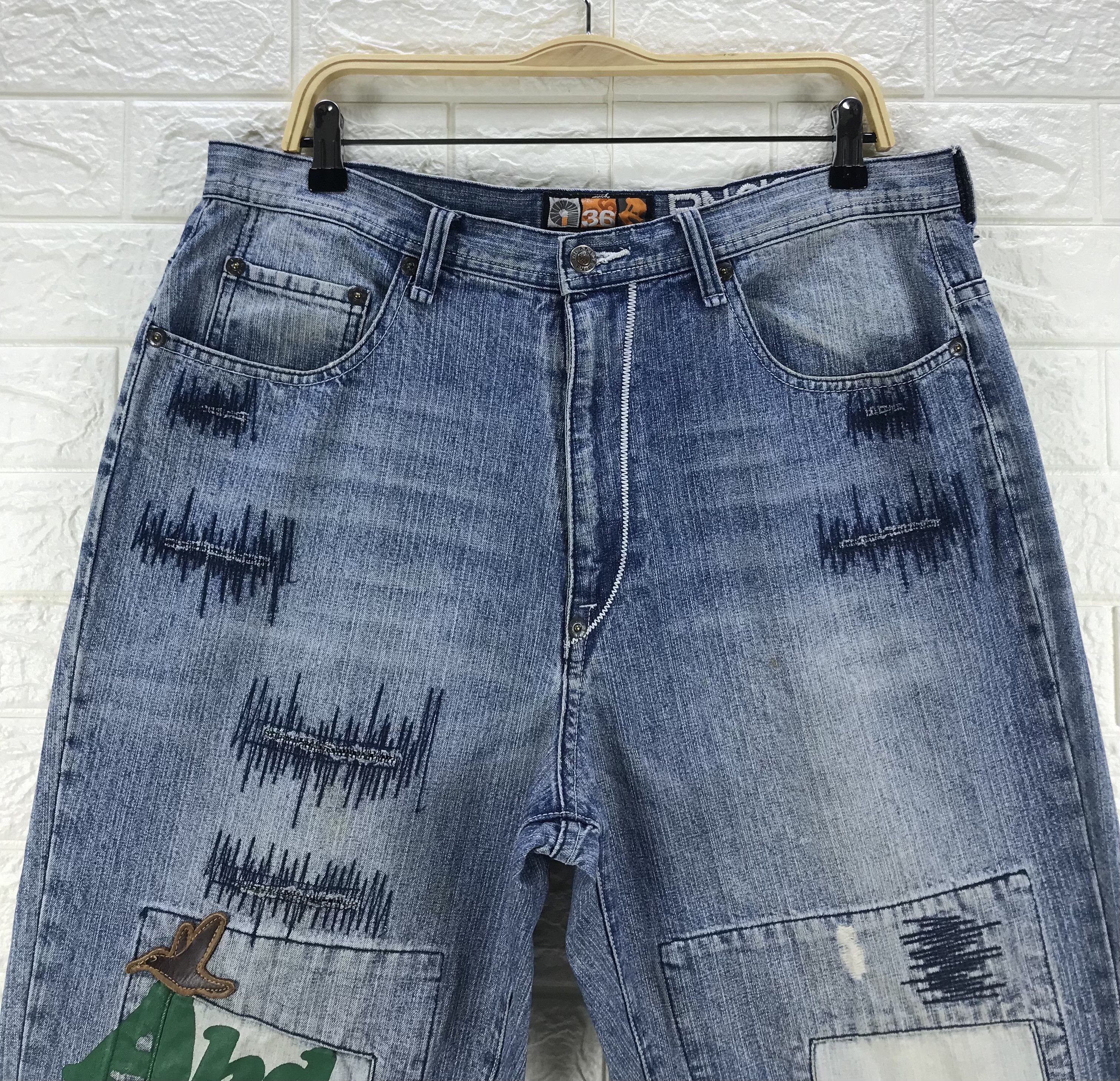 Akademiks Baggy Jeans Akademiks Distressed Design Wide Denim Size US 36 / EU 52 - 2 Thumbnail
