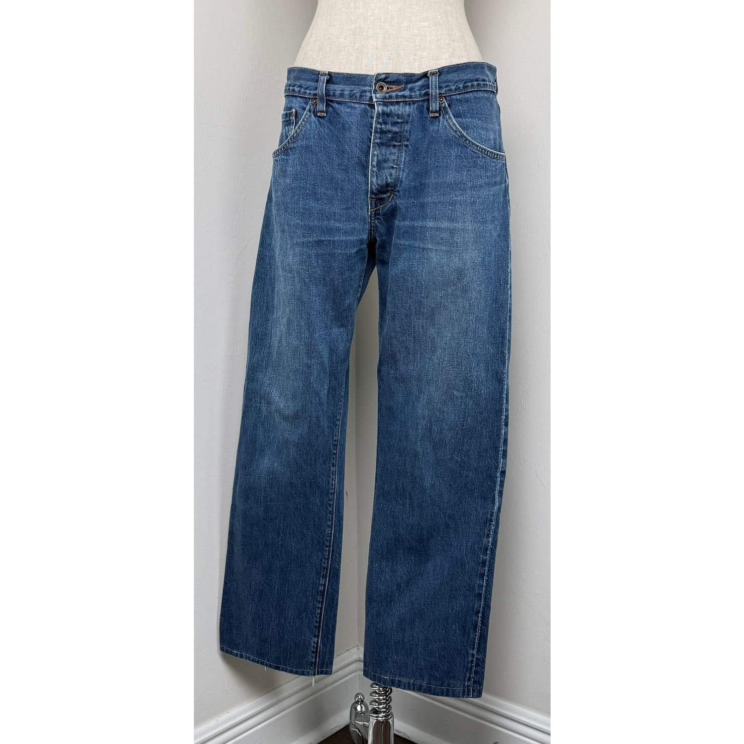 Raleigh Denim Raleigh Denim Straight Selvedge Jeans 33 Made in USA Size 33" - 5 Thumbnail
