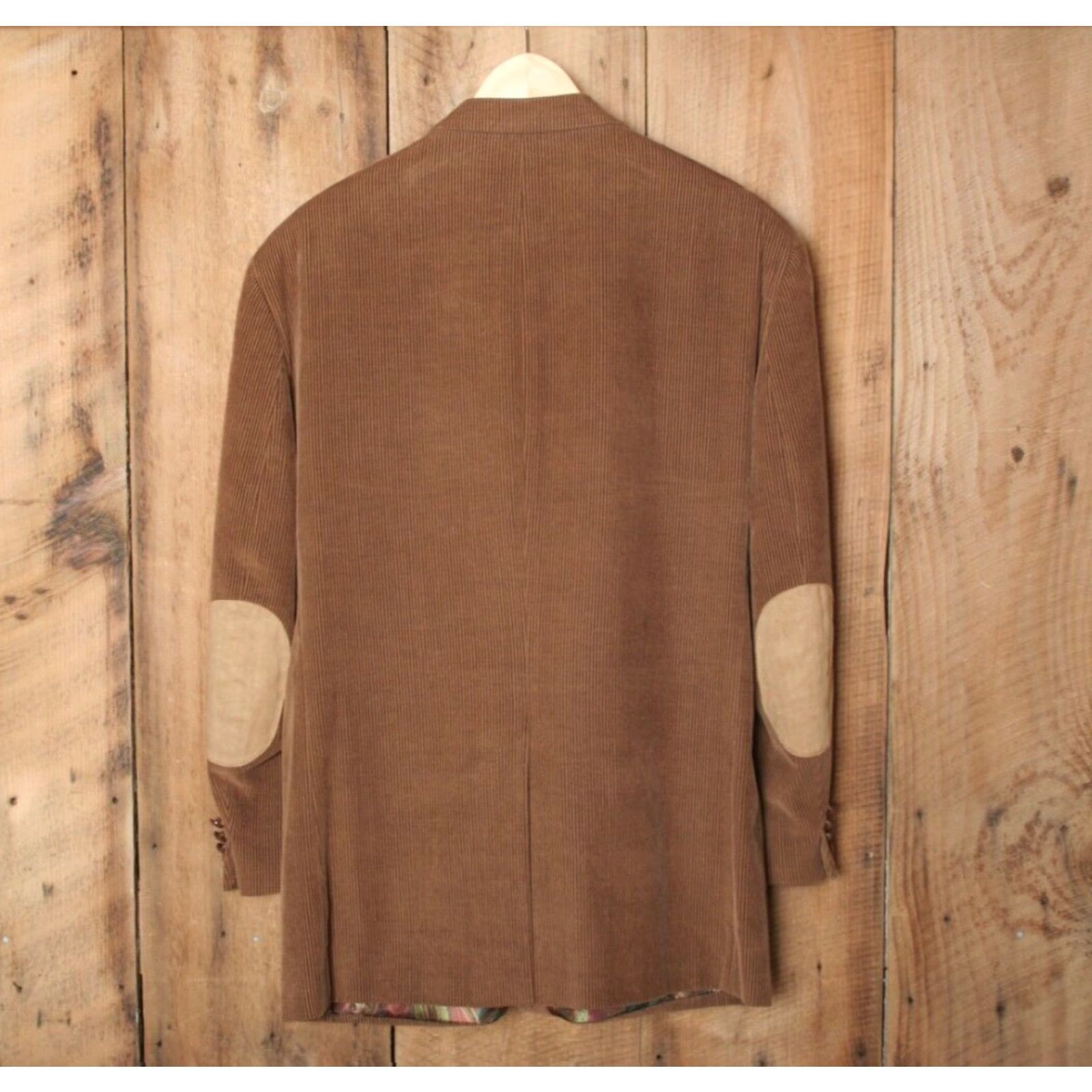 Ralph Lauren VINTAGE LRL Brown Corduroy Sport Coat W/Elbow Patches & Paisley Lining Sz. 46R Size US S / EU 44-46 / 1 - 6 Thumbnail