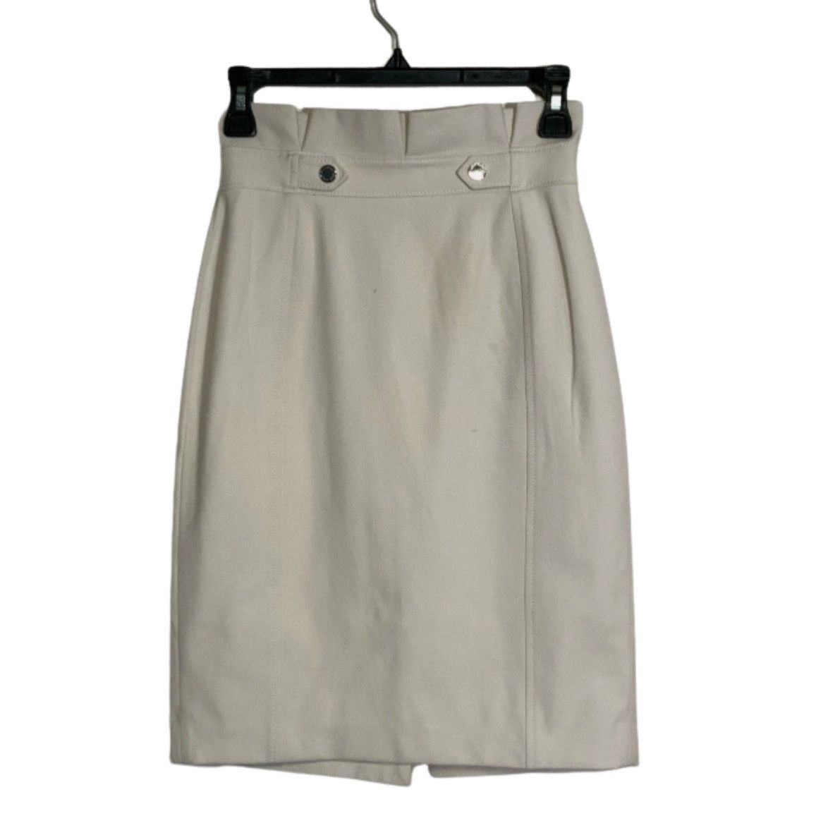 White House Black Market White House Black Market Cream Midi Pencil Skirt Size 00 Size 24" / US 00 / IT 34 - 1 Thumbnail
