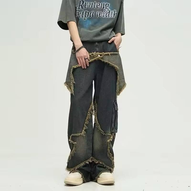 Japanese Brand × Vintage jeans with an embroidered star design Size US 36 / EU 52 - 1 Thumbnail