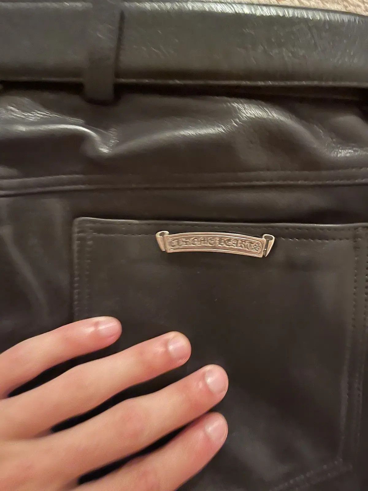 Chrome Hearts Classic Leather Pants Size US 29 - 3 Thumbnail