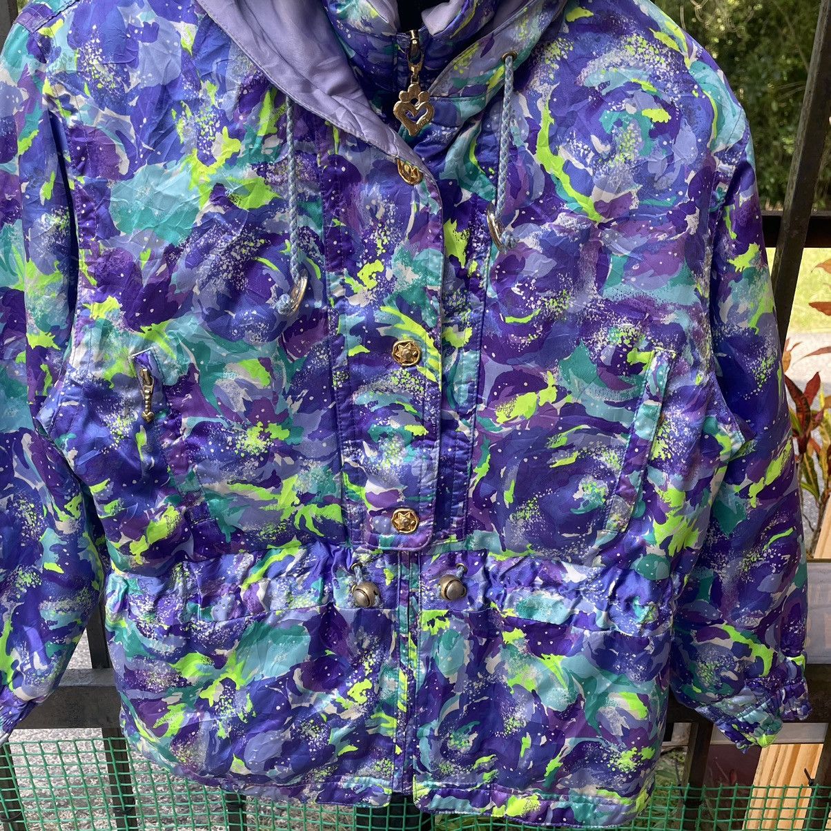 Ellesse 🔥🔥Vintage Ellesse Abstract Design Zipper Women Ski Jacket Size M / US 6-8 / IT 42-44 - 4 Thumbnail