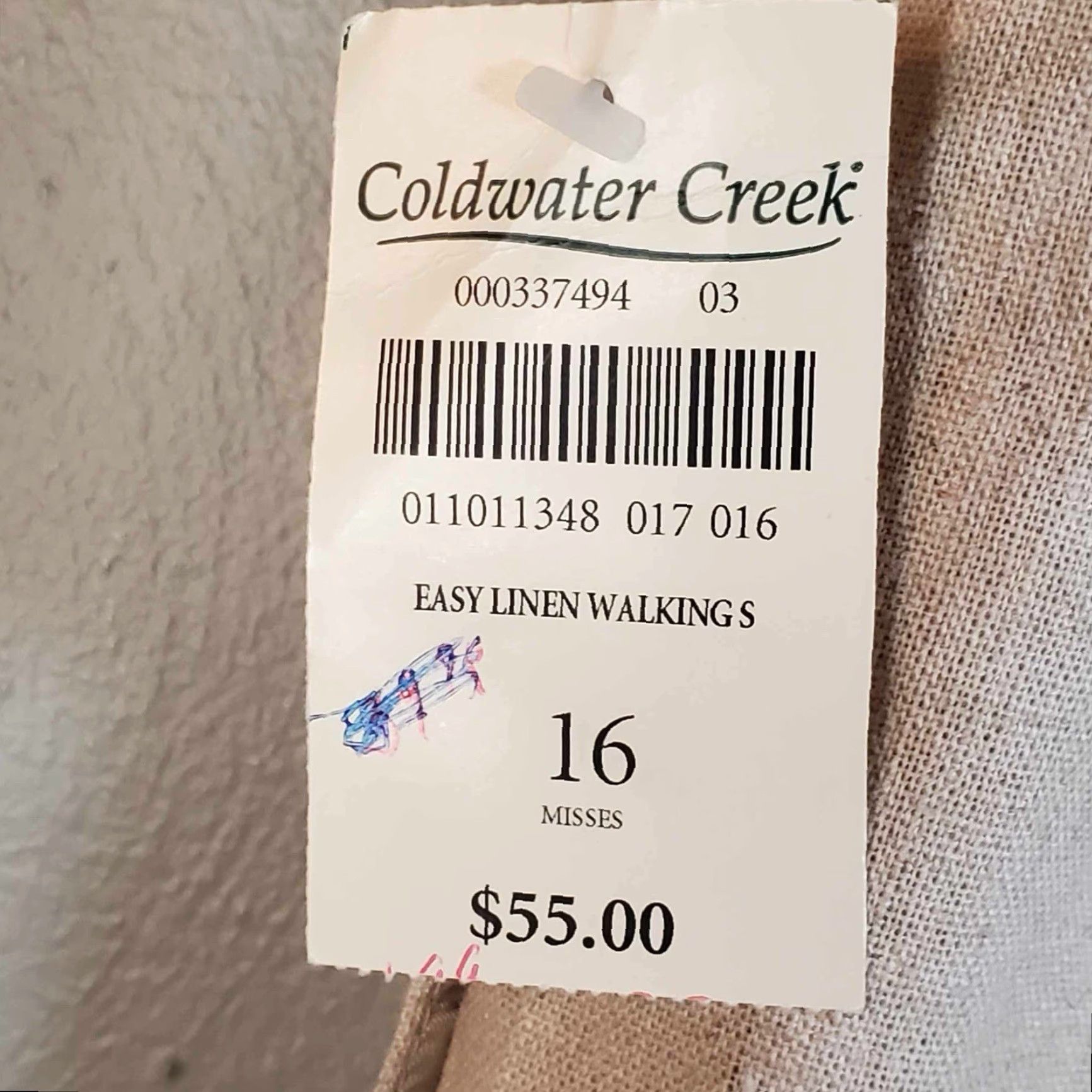 Coldwater Creek COLDWATER CREEK Linen Blend Shorts Bermuda NWT Size 16 Tan Elastic Waist Casual Summer Women's Shorts 16 Size 38" / US 16 / IT 52 - 3 Thumbnail