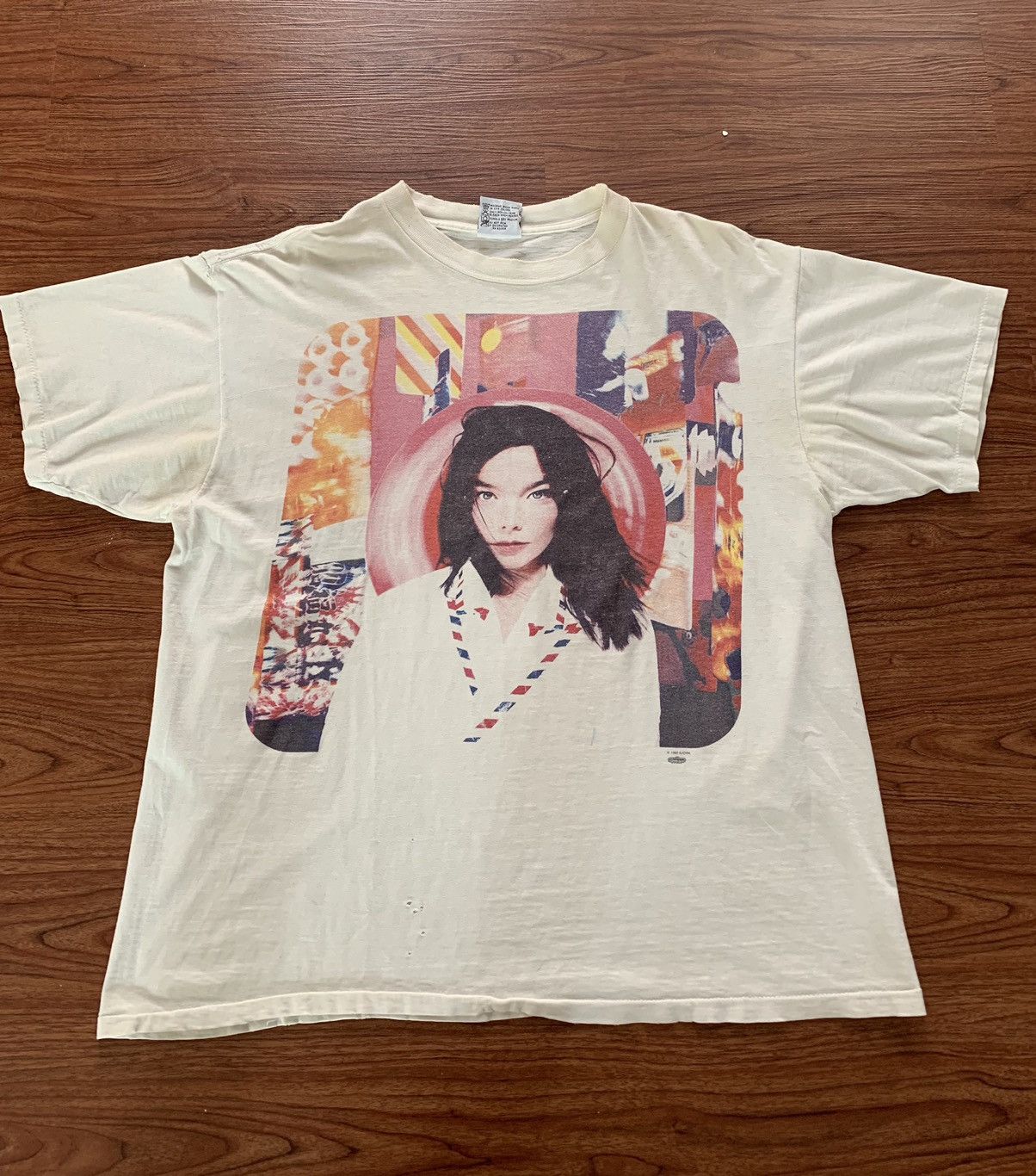 image of Vintage Bjork Poster in White, Men's (Size XL)