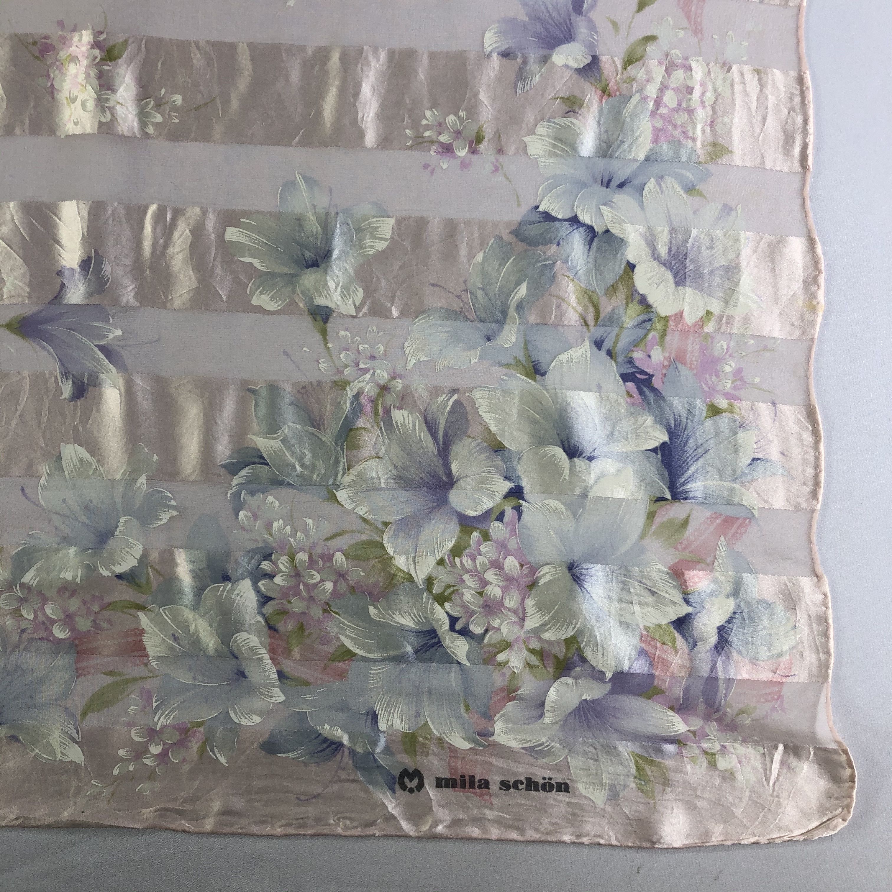 Mila Schon × Vintage Vintage Mila Schon Silk Scarf Size ONE SIZE - 4 Thumbnail