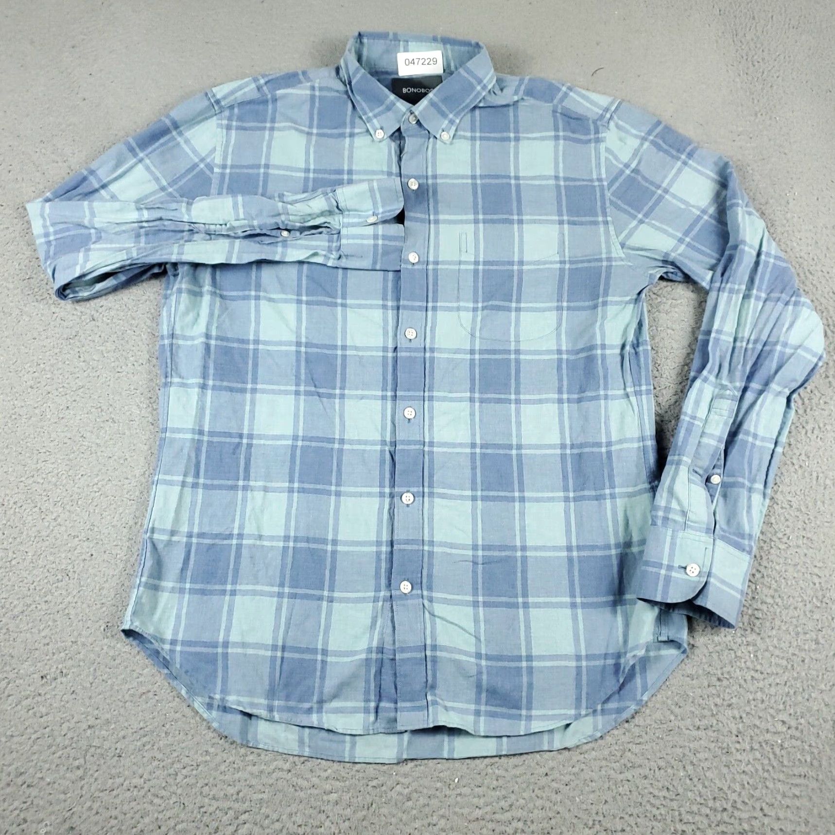 Bonobos VINTAGE Bonobos Shirt Men’s Medium Blue Plaid Button-Up Long Sleeve Size US M / EU 48-50 / 2 - 2 Thumbnail