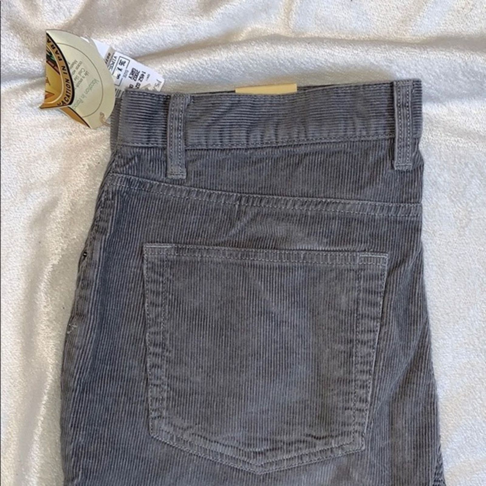 Jos. A. Bank Joseph A Bank mens gray corduroy pants | Sz 36 x 30, NWT Size US 36 / EU 52 - 3 Thumbnail