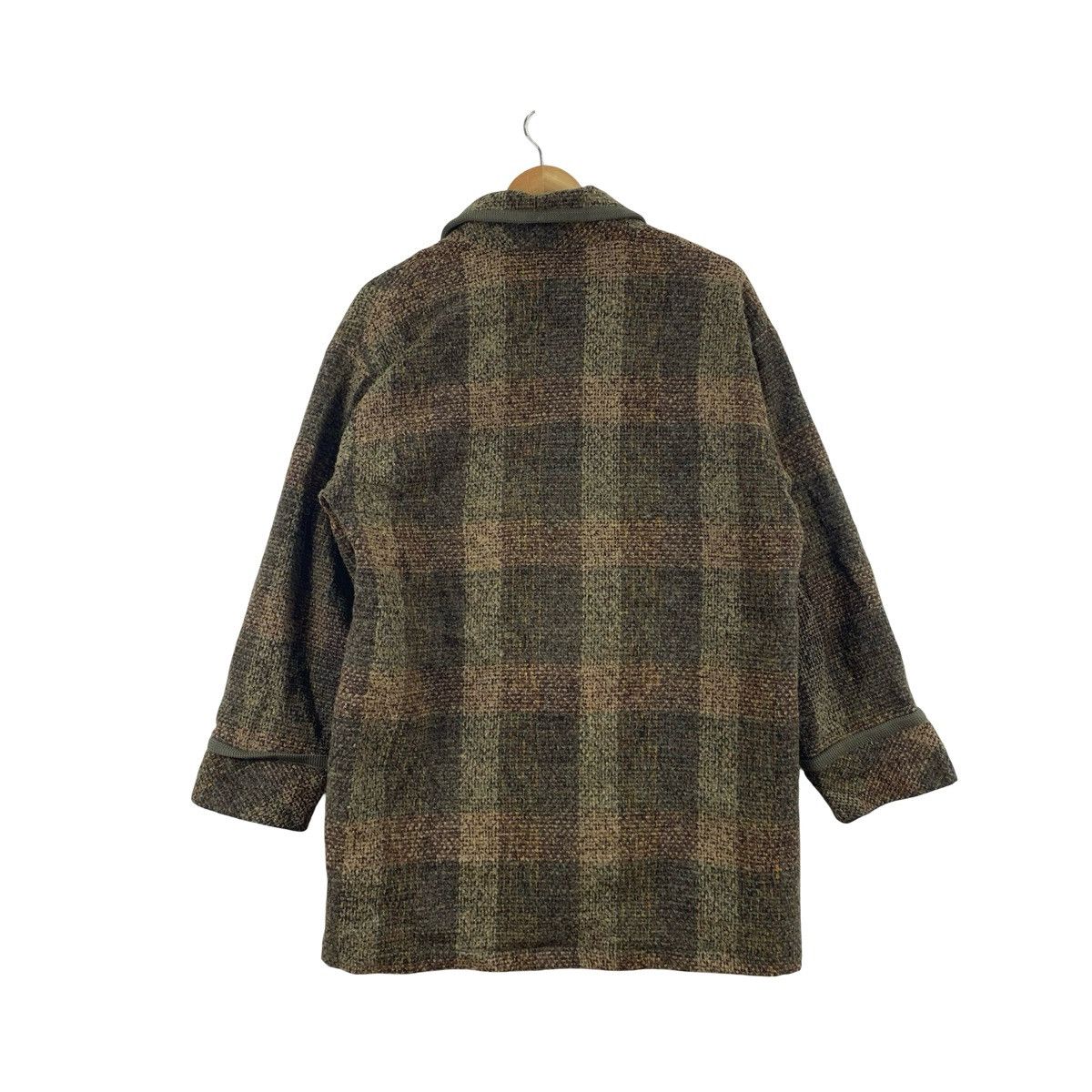 Pierre Balmain Vintage PIERRE BALMAIN Paris Plaid Coat Jacket Shawl Collar Size L / US 10 / IT 46 - 8 Thumbnail