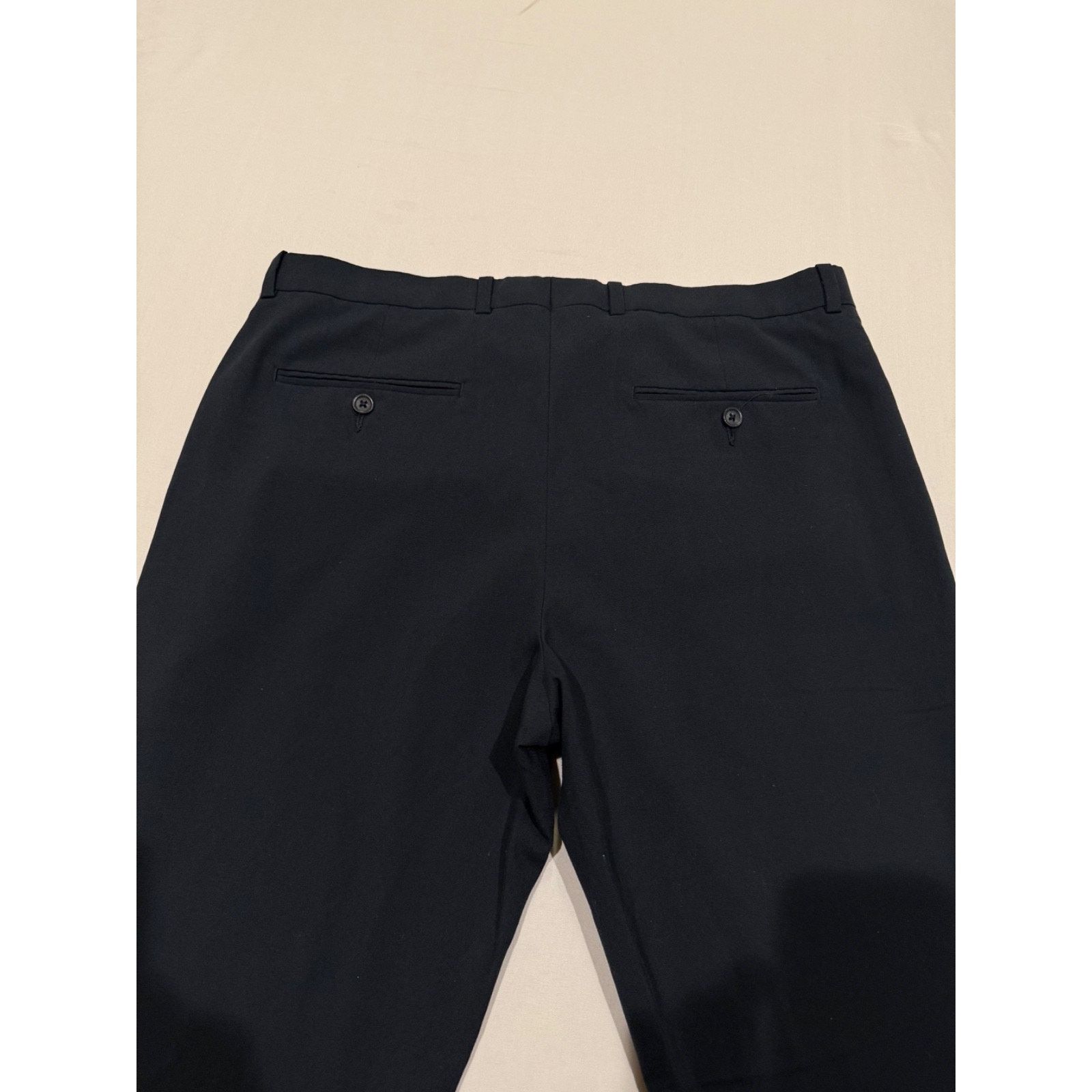 Perry Ellis Perry Ellis Men's Navy Very Slim Fit Dress Pants 34x34 Size US 34 / EU 50 - 3 Thumbnail