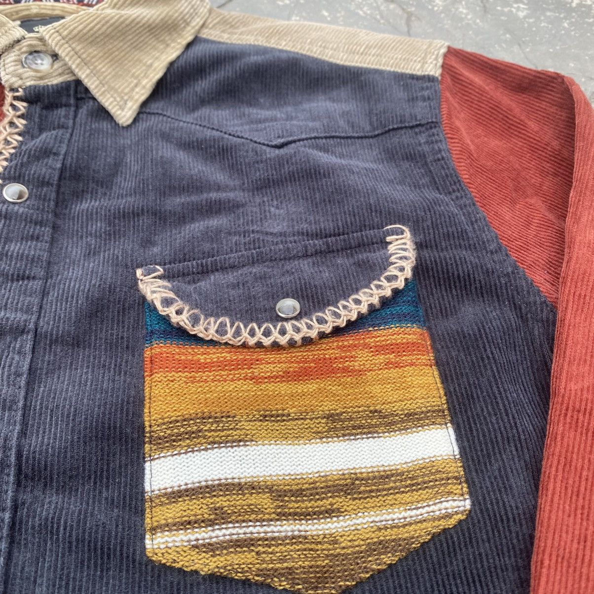 semanticdesign SEMANTIC DESIGN Western Stone Snap Button Corduroy Shirt Size US M / EU 48-50 / 2 - 6 Thumbnail