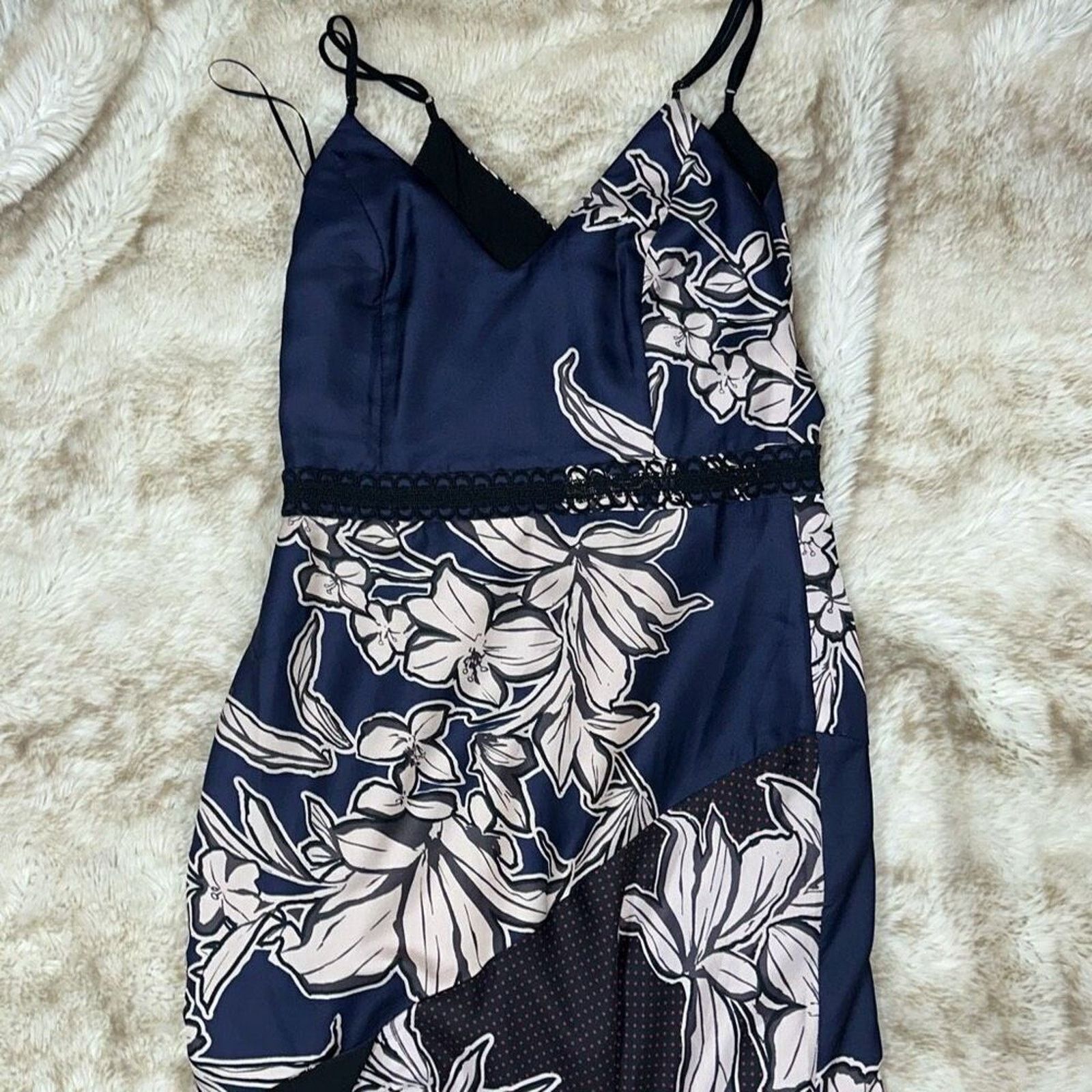 Other Harlyn modern floral patchwork v-neck mermaid gown | Sz M Size M / US 6-8 / IT 42-44 - 5 Thumbnail